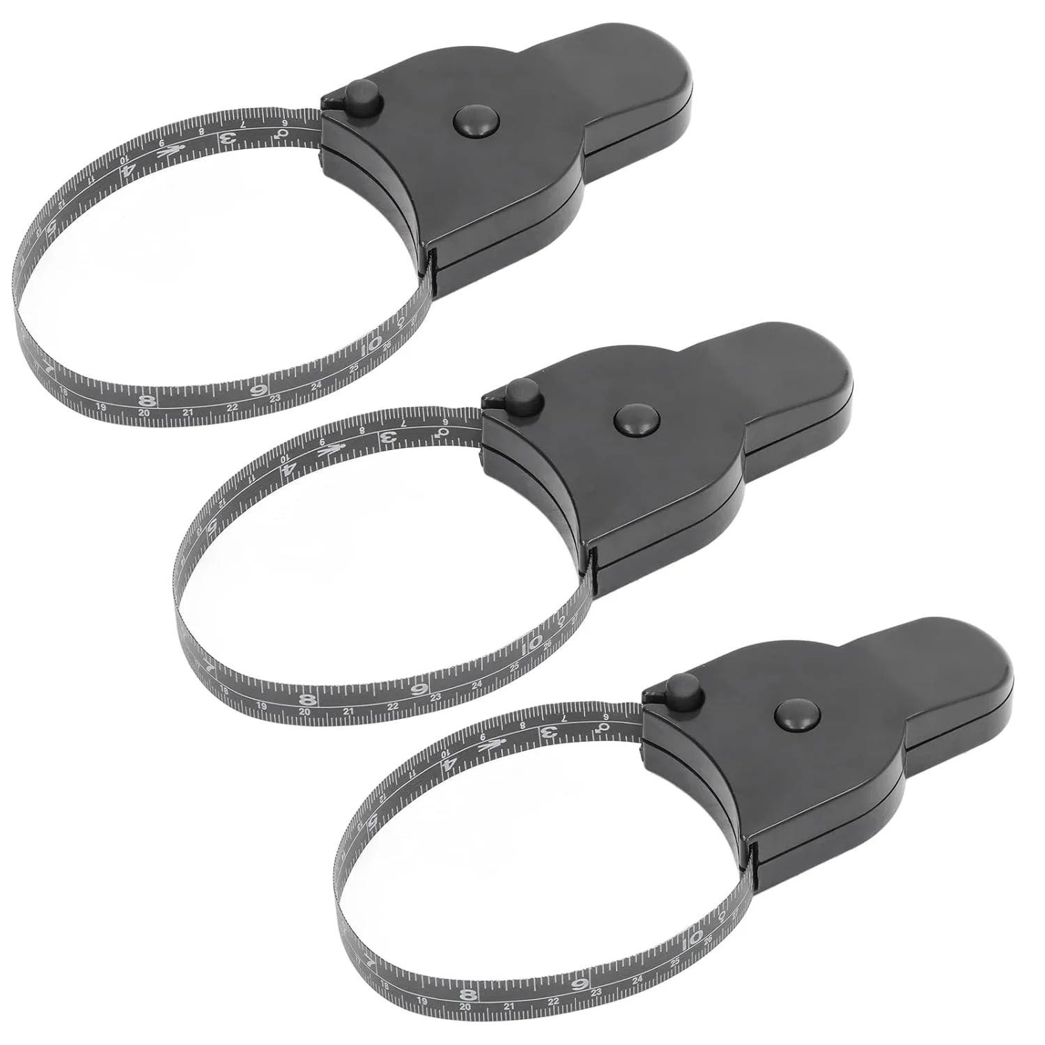 نوار اندازه گیری بدن NDNCZDHC، 3 عدد، نوار اندازه گیری جمع شونده با مقیاس دوگانه، نوار اندازه گیری خیاطی نرم، نوار اندازه گیری دور کمر