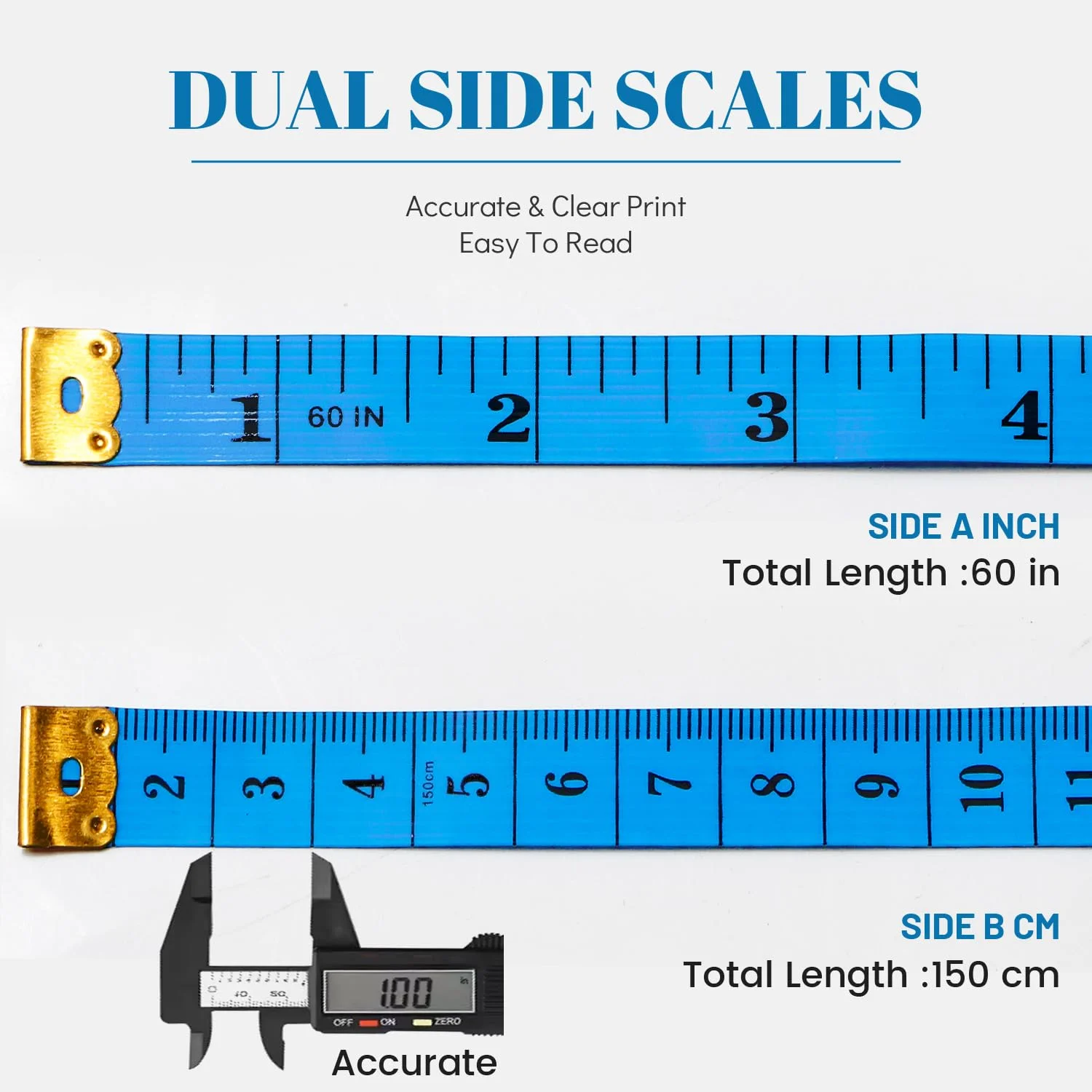 متر خیاطی MYGBBKITDEC، بسته 3 عددی، متر نواری نرم پارچه ای برای اندازه گیری پارچه خیاطی، خط کش خیاطی دو مقیاسی برای کاهش وزن (آبی) متر خیاطی MYGBBKITDEC، بسته 3 عددی، متر نواری نرم پارچه ای برای اندازه گیری پارچه خیاطی، خط کش خیاطی دو مقیاسی برای کاهش وزن (آبی)