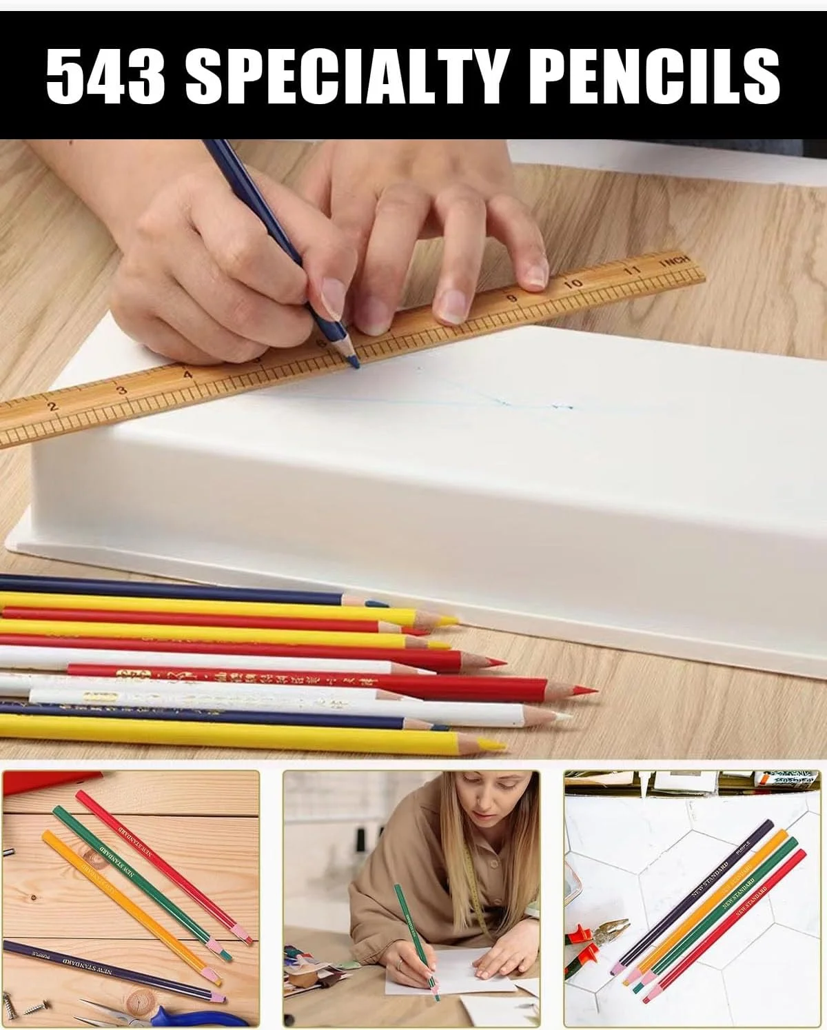 متر خیاطی مایگلوآر 2 عددی، 2 در 1 - متر خیاطی سانتی متر + اینچ 200 سانتی متر، متر خیاطی دو طرفه