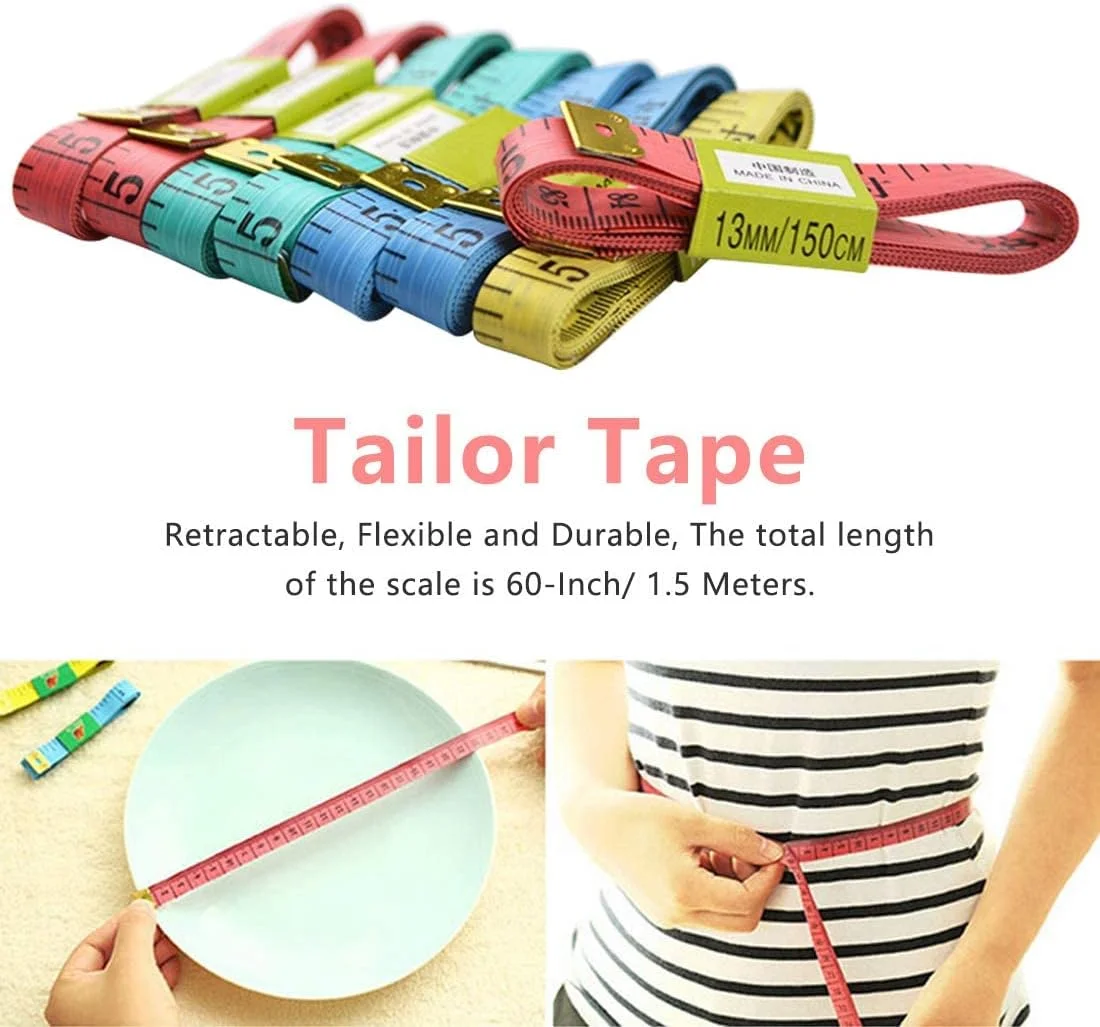متر خیاطی بدن، متر نواری خیاطی، متر اندازه گیری نرم 1.5 متری
