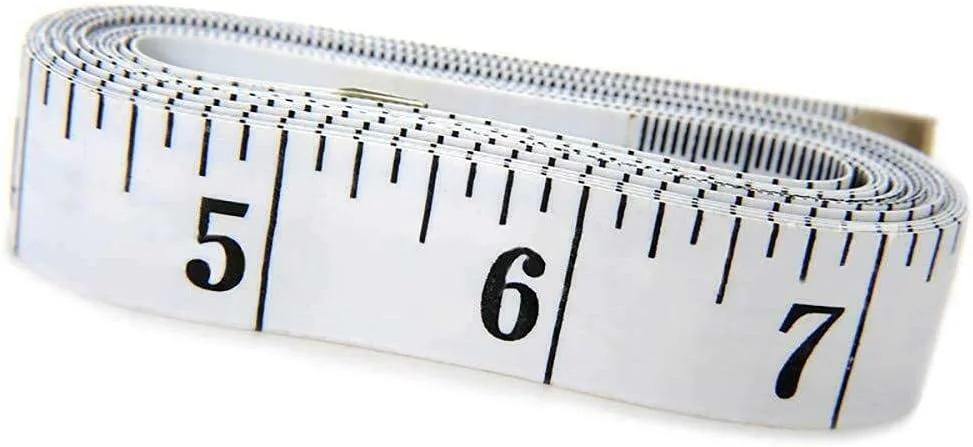 متر خیاطی نرم و تخت 1.5 متری، ابزاری عالی برای خیاطی و اندازه گیری (سفید)