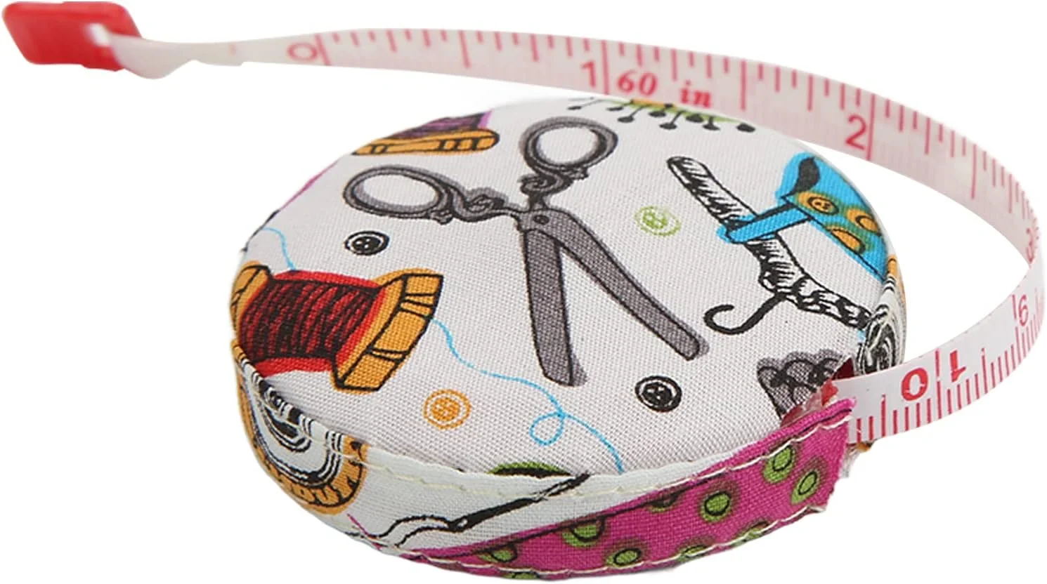 متر نواری بدن، متر نواری نرم کوچک قابل حمل با دقت بالا برای اندازه گیری بدن برای خیاطی (نخ سوزنی رنگی با خط کش پارچه ای) متر نواری بدن، متر نواری نرم کوچک قابل حمل با دقت بالا برای اندازه گیری بدن برای خیاطی (نخ سوزنی رنگی با خط کش پارچه ای)