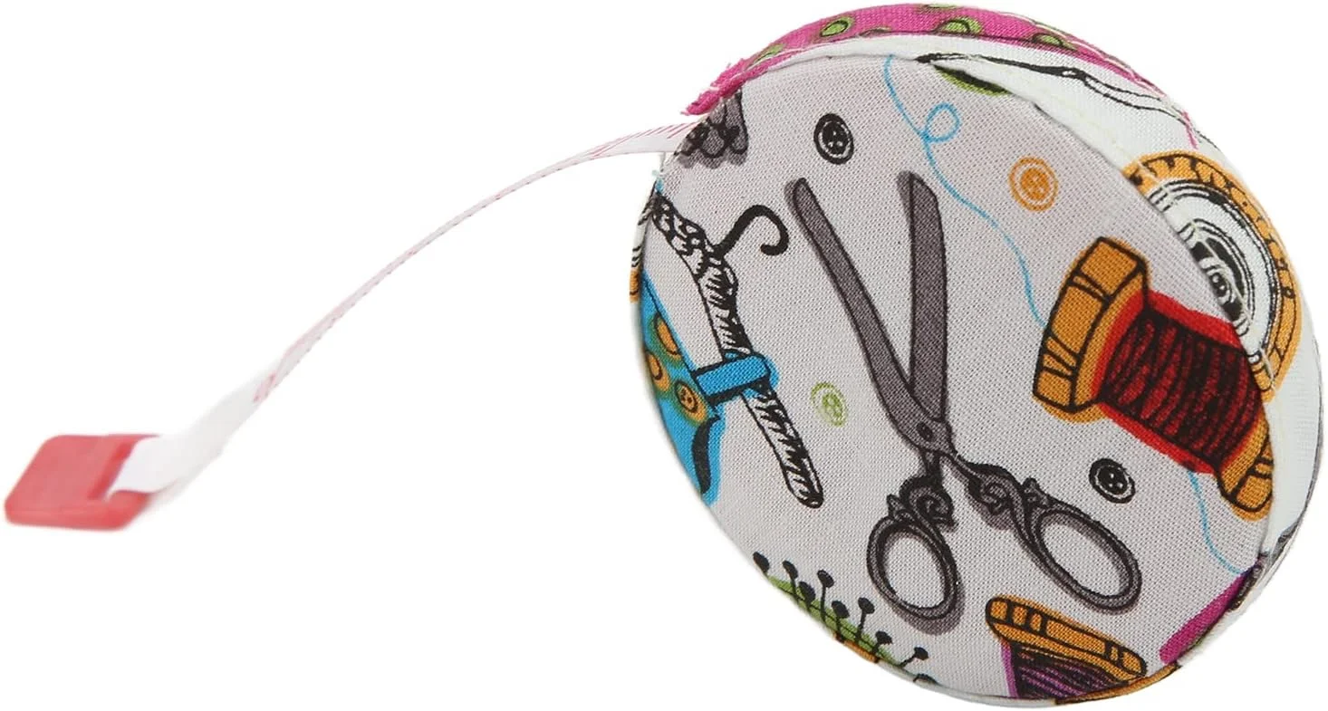 متر نواری بدن، متر نواری نرم کوچک قابل حمل با دقت بالا برای اندازه گیری بدن برای خیاطی (نخ سوزنی رنگی با خط کش پارچه ای) متر نواری بدن، متر نواری نرم کوچک قابل حمل با دقت بالا برای اندازه گیری بدن برای خیاطی (نخ سوزنی رنگی با خط کش پارچه ای)