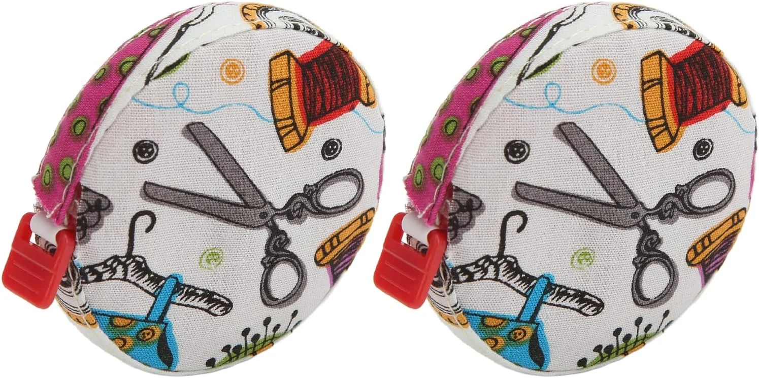 متر نواری بدن، متر نواری نرم کوچک قابل حمل با دقت بالا برای اندازه گیری بدن برای خیاطی (نخ سوزنی رنگی با خط کش پارچه ای) متر نواری بدن، متر نواری نرم کوچک قابل حمل با دقت بالا برای اندازه گیری بدن برای خیاطی (نخ سوزنی رنگی با خط کش پارچه ای)