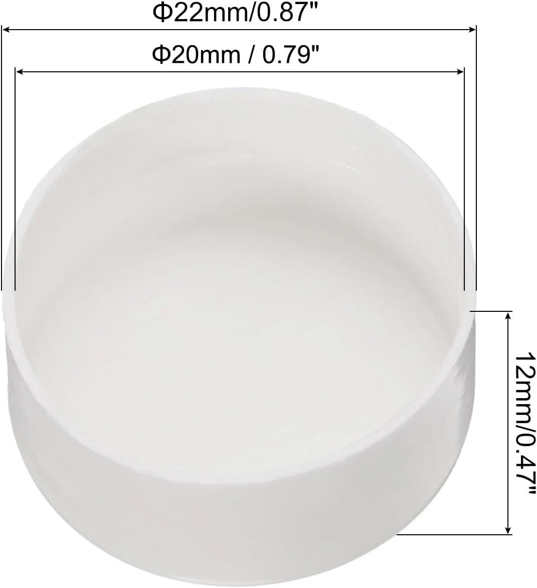 دریچه انتهایی لوله PVC سورسیینگ مپ، درپوش داخلی لوله PVC 20 میلی‌متری، دوشاخه گرد برای شیلنگ، لوله برق، بسته 60 عددی