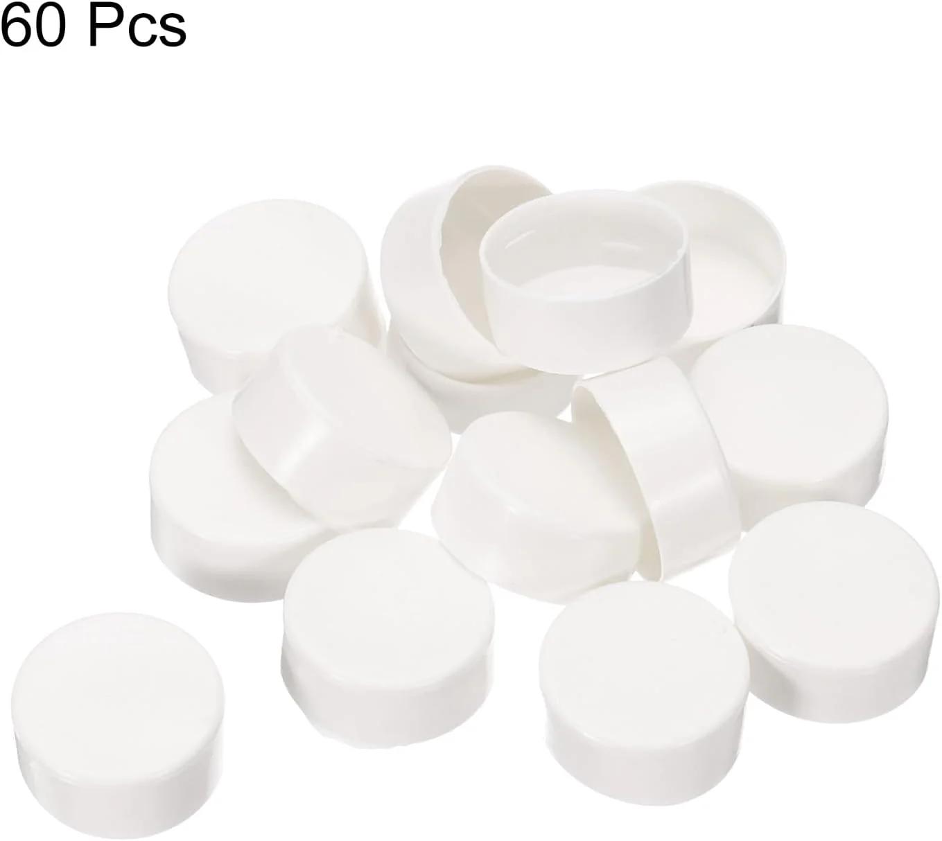 دریچه انتهایی لوله PVC سورسیینگ مپ، درپوش داخلی لوله PVC 20 میلی‌متری، دوشاخه گرد برای شیلنگ، لوله برق، بسته 60 عددی