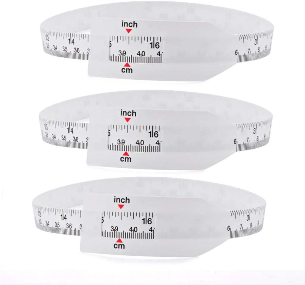3 عدد نوار اندازه گیری دور سر کودک 60 سانتی متری / 24 اینچی، خط کش اندازه گیری دور سر نوزاد برای لوازم جانبی کودکان