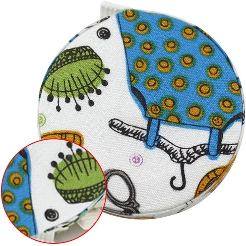 1 عدد متر نواری نرم، ابزار خیاطی پارچه ای جمع شونده برای اندازه گیری بدن، لوازم جانبی صنایع دستی DIY 1.5 متری (سوزن و نخ رنگارنگ)