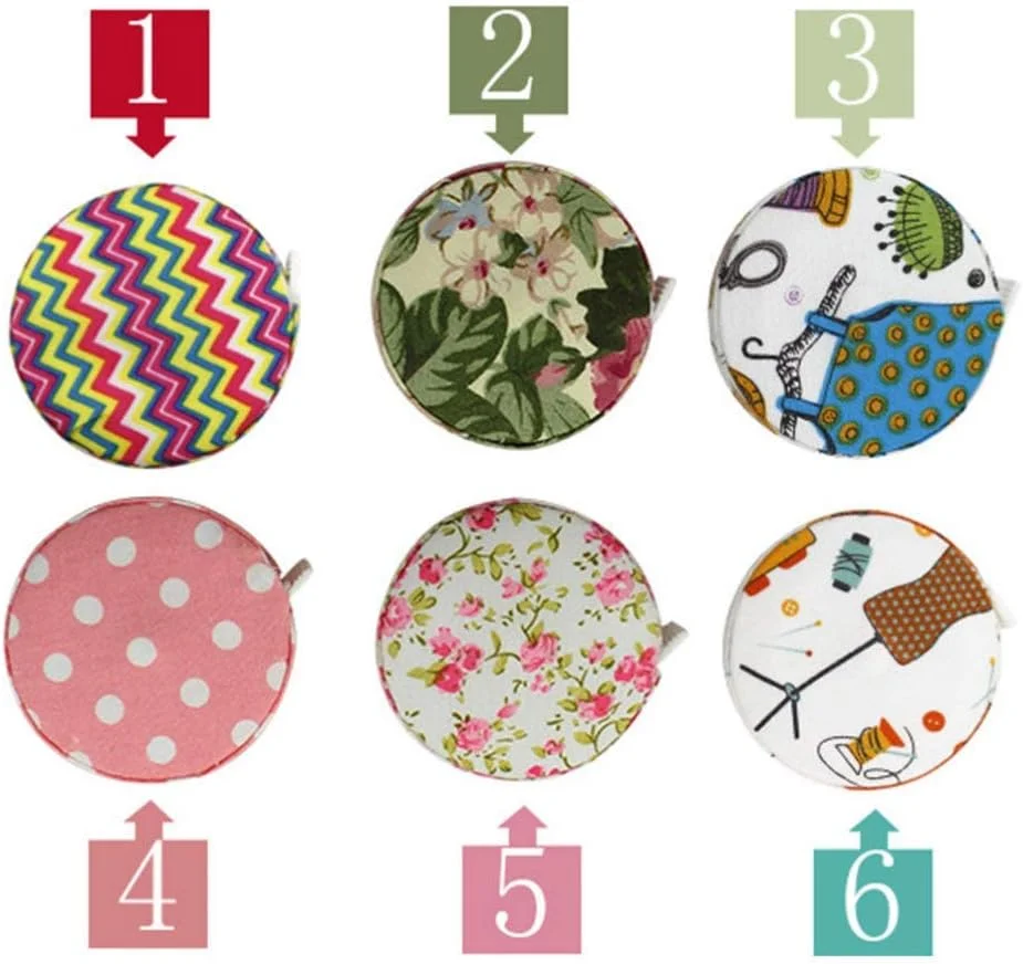 1 عدد متر نواری نرم، ابزار خیاطی پارچه ای جمع شونده برای اندازه گیری بدن، لوازم جانبی صنایع دستی DIY 1.5 متری (سوزن و نخ رنگارنگ)