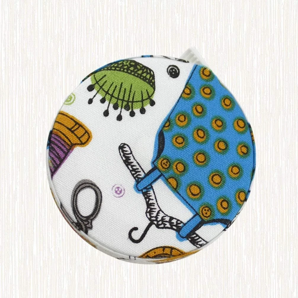 1 عدد متر نواری نرم، ابزار خیاطی پارچه ای جمع شونده برای اندازه گیری بدن، لوازم جانبی صنایع دستی DIY 1.5 متری (سوزن و نخ رنگارنگ)