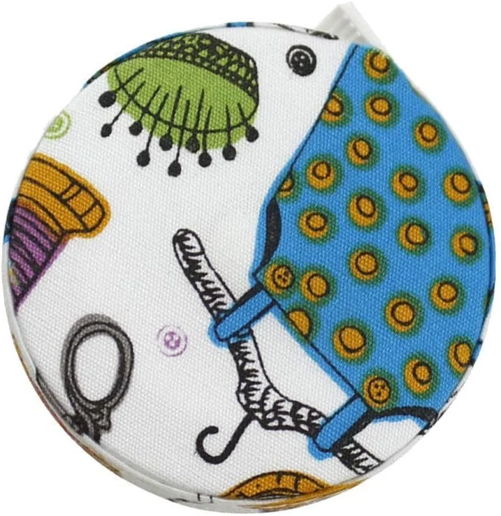 1 عدد متر نواری نرم، ابزار خیاطی پارچه ای جمع شونده برای اندازه گیری بدن، لوازم جانبی صنایع دستی DIY 1.5 متری (سوزن و نخ رنگارنگ)