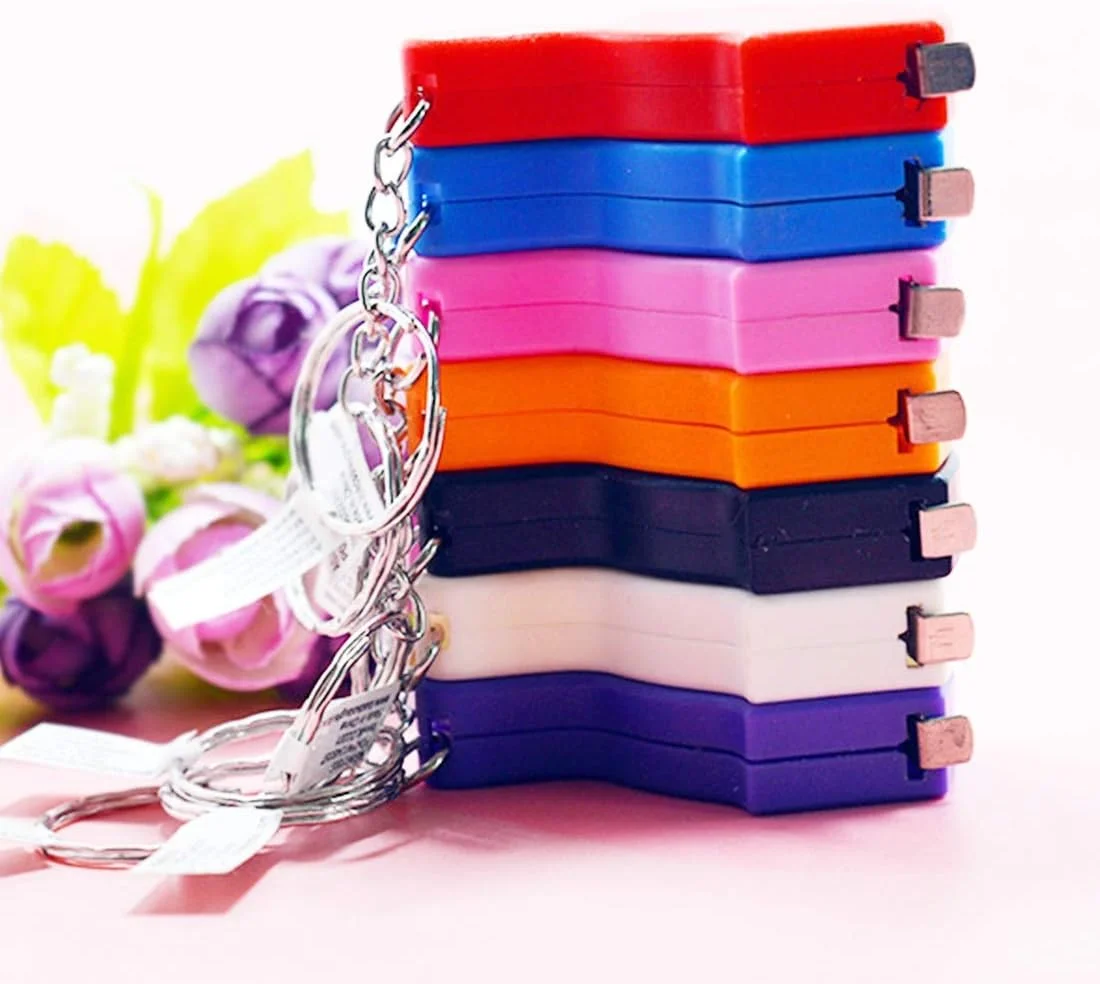 1 عدد خط کش خیاطی متر ابزار اندازه گیری مینی آویز جاکلیدی خط کش انعطاف پذیر اندازه گیری خیاطی متر نواری قابل حمل 6JC83