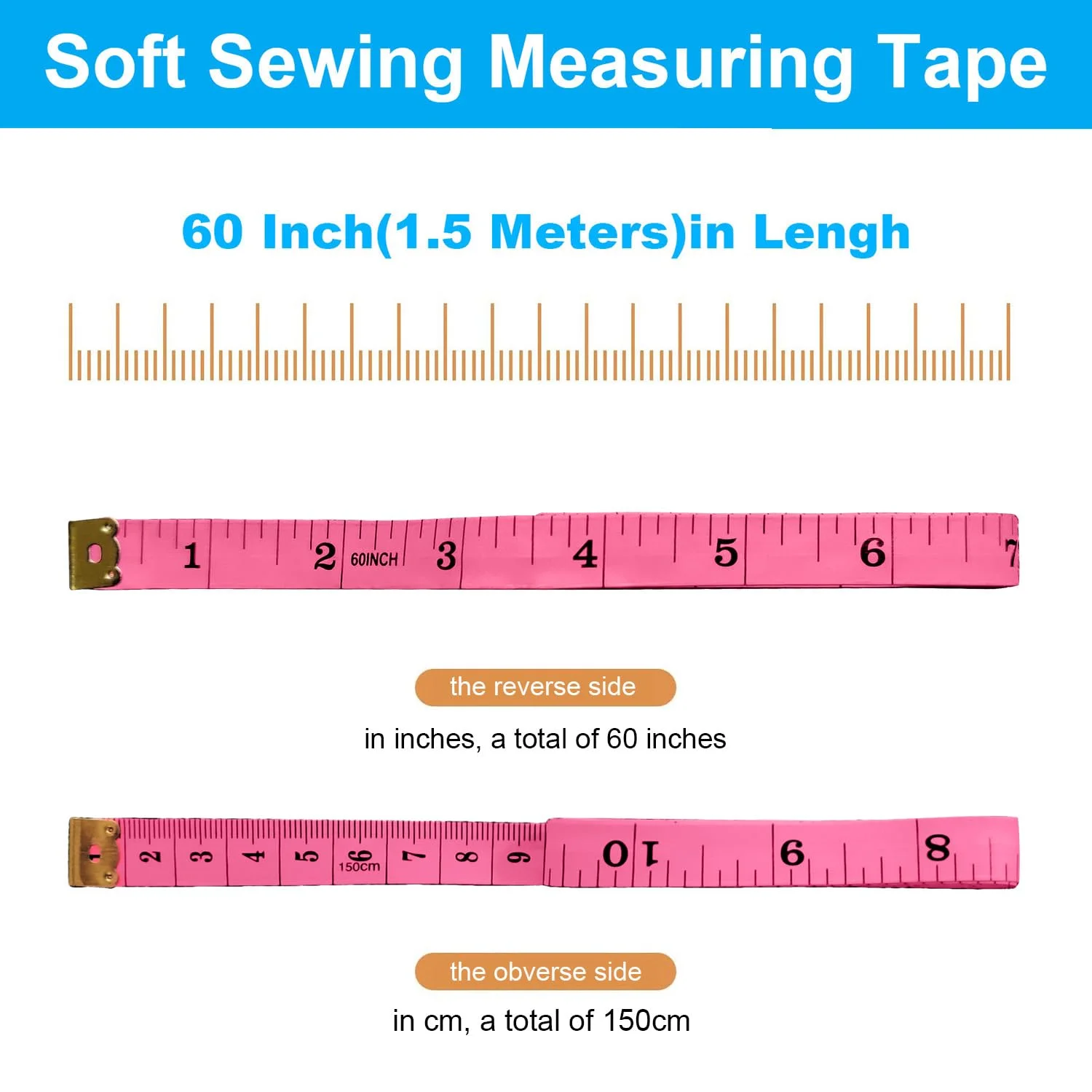 ست متر خیاطی نرم، 150 سانتیمتر، صورتی و مشکی، بستهی 4 عددی برای خیاطی و اندازهگیری بدن ست متر خیاطی نرم، 150 سانتیمتر، صورتی و مشکی، بستهی 4 عددی برای خیاطی و اندازهگیری بدن