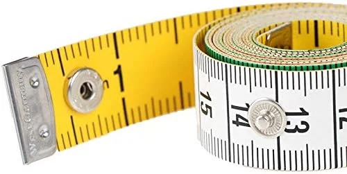 متر خیاطی دکمه ای 150 سانتی متری برای اندازه گیری بدن، ابزار خیاطی، نوار اندازه گیری تخت 6JC83 (رنگ: تصادفی 1.5 متری) متر خیاطی دکمه ای 150 سانتی متری برای اندازه گیری بدن، ابزار خیاطی، نوار اندازه گیری تخت 6JC83 (رنگ: تصادفی 1.5 متری)