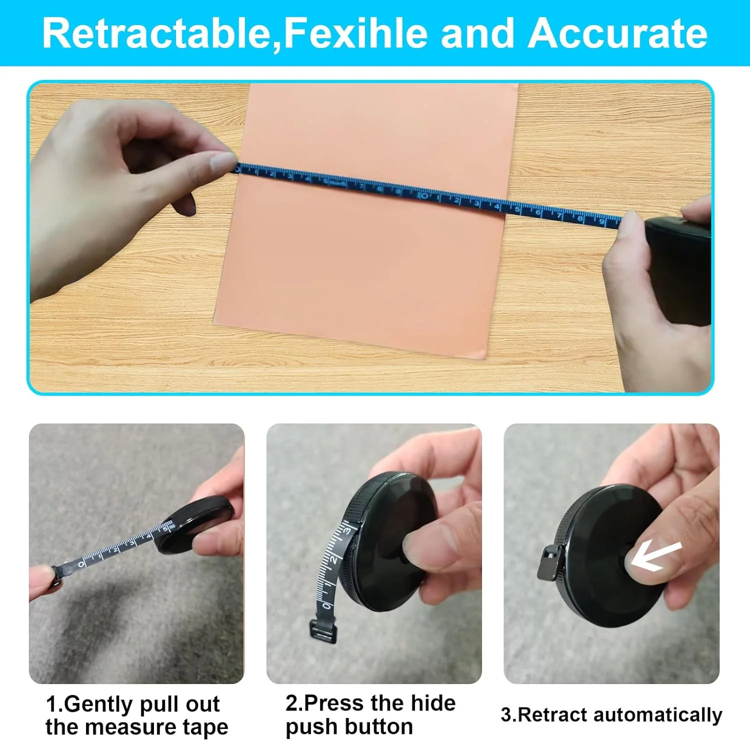 ست متر خیاطی نرم، 150 سانتیمتر، صورتی و مشکی، بستهی 4 عددی برای خیاطی و اندازهگیری بدن ست متر خیاطی نرم، 150 سانتیمتر، صورتی و مشکی، بستهی 4 عددی برای خیاطی و اندازهگیری بدن