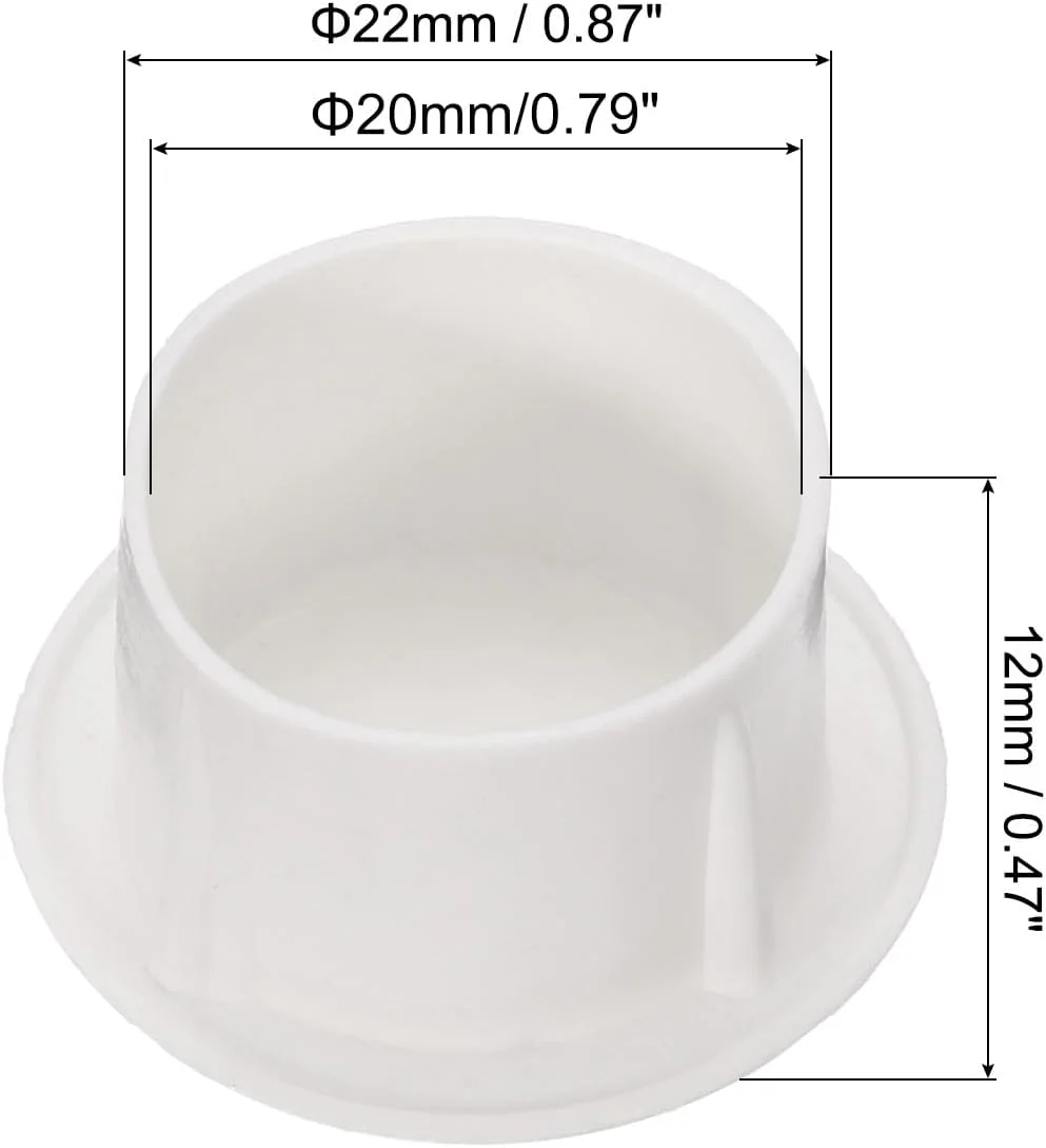 دریچه داخلی لوله PVC سورسیینگ مپ، درپوش داخلی لوله 20 میلی متری، درپوش های گرد برای شیلنگ، لوله برق، بسته 60 عددی دریچه داخلی لوله PVC سورسیینگ مپ، درپوش داخلی لوله 20 میلی متری، درپوش های گرد برای شیلنگ، لوله برق، بسته 60 عددی