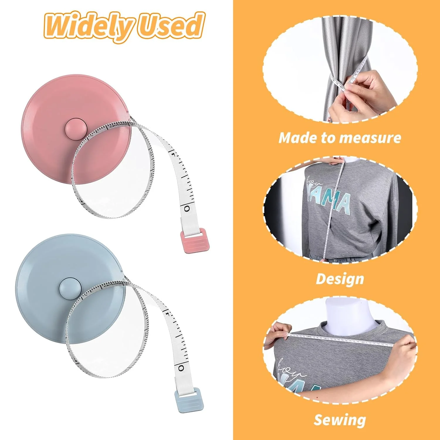 بسته 3 عددی متر نواری، متر خیاطی جمع شونده برای بدن 2 متری، متر نرم دو طرفه، خط کش انعطاف پذیر کوچک دکمه فشاری دو طرفه (آبی ماکارون، صورتی، سبز) بسته 3 عددی متر نواری، متر خیاطی جمع شونده برای بدن 2 متری، متر نرم دو طرفه، خط کش انعطاف پذیر کوچک دکمه فشاری دو طرفه (آبی ماکارون، صورتی، سبز)