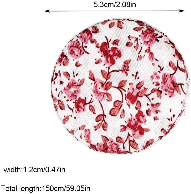 متر خیاطی کوچک اوکا، متر نواری جمع شونده با روکش پارچه ای چاپی، متر جیبی قابل حمل، ابزار خیاطی و صنایع دستی (C) متر خیاطی کوچک اوکا، متر نواری جمع شونده با روکش پارچه ای چاپی، متر جیبی قابل حمل، ابزار خیاطی و صنایع دستی (C)