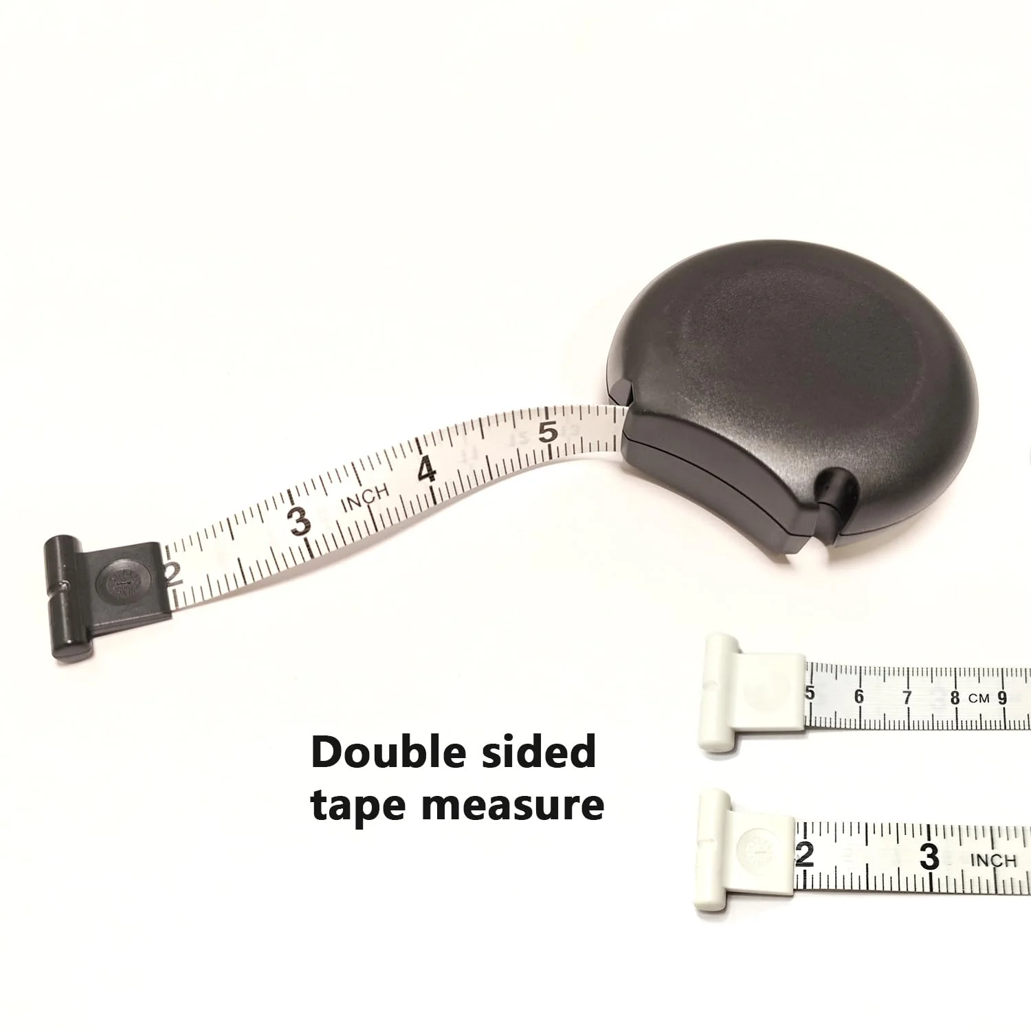 متر نواری بدن 205 سانتیمتری/80 اینچی جمعشونده نرم، متر نواری دو مقیاسی با دکمه قفل برای کاهش وزن، خیاطی، صنایع دستی و اندازهگیریهای پزشکی بدن (مشکی) متر نواری بدن 205 سانتیمتری/80 اینچی جمعشونده نرم، متر نواری دو مقیاسی با دکمه قفل برای کاهش وزن، خیاطی، صنایع دستی و اندازهگیریهای پزشکی بدن (مشکی)