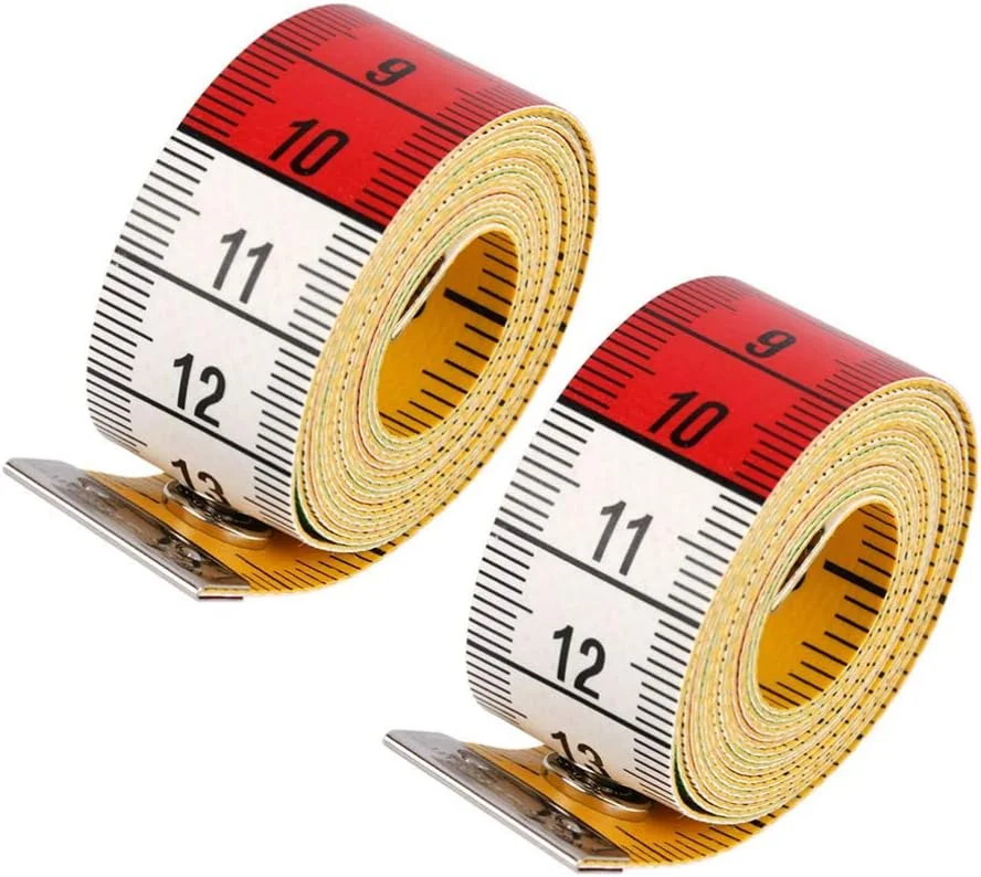 2 عدد متر نواری نرم، قابل حمل، انعطاف پذیر، ابزار اندازه گیری دقیق برای خیاطی و صنایع دستی 2 عدد متر نواری نرم، قابل حمل، انعطاف پذیر، ابزار اندازه گیری دقیق برای خیاطی و صنایع دستی