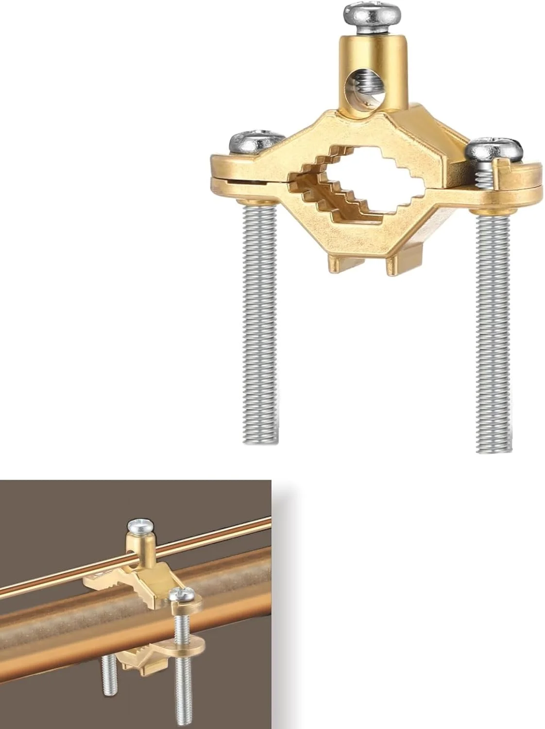 بست اتصال زمین، اتصالات لوله مسی آلیاژی 1/2 تا 1 اینچ برای اتصال الکتریکی، اتصال دهنده بست سیم برای سیم اتصال زمین به لوله آب، فولاد، مقاوم در برابر خوردگی، لوازم جانبی اتصال زمین بادوام بست اتصال زمین، اتصالات لوله مسی آلیاژی 1/2 تا 1 اینچ برای اتصال الکتریکی، اتصال دهنده بست سیم برای سیم اتصال زمین به لوله آب، فولاد، مقاوم در برابر خوردگی، لوازم جانبی اتصال زمین بادوام