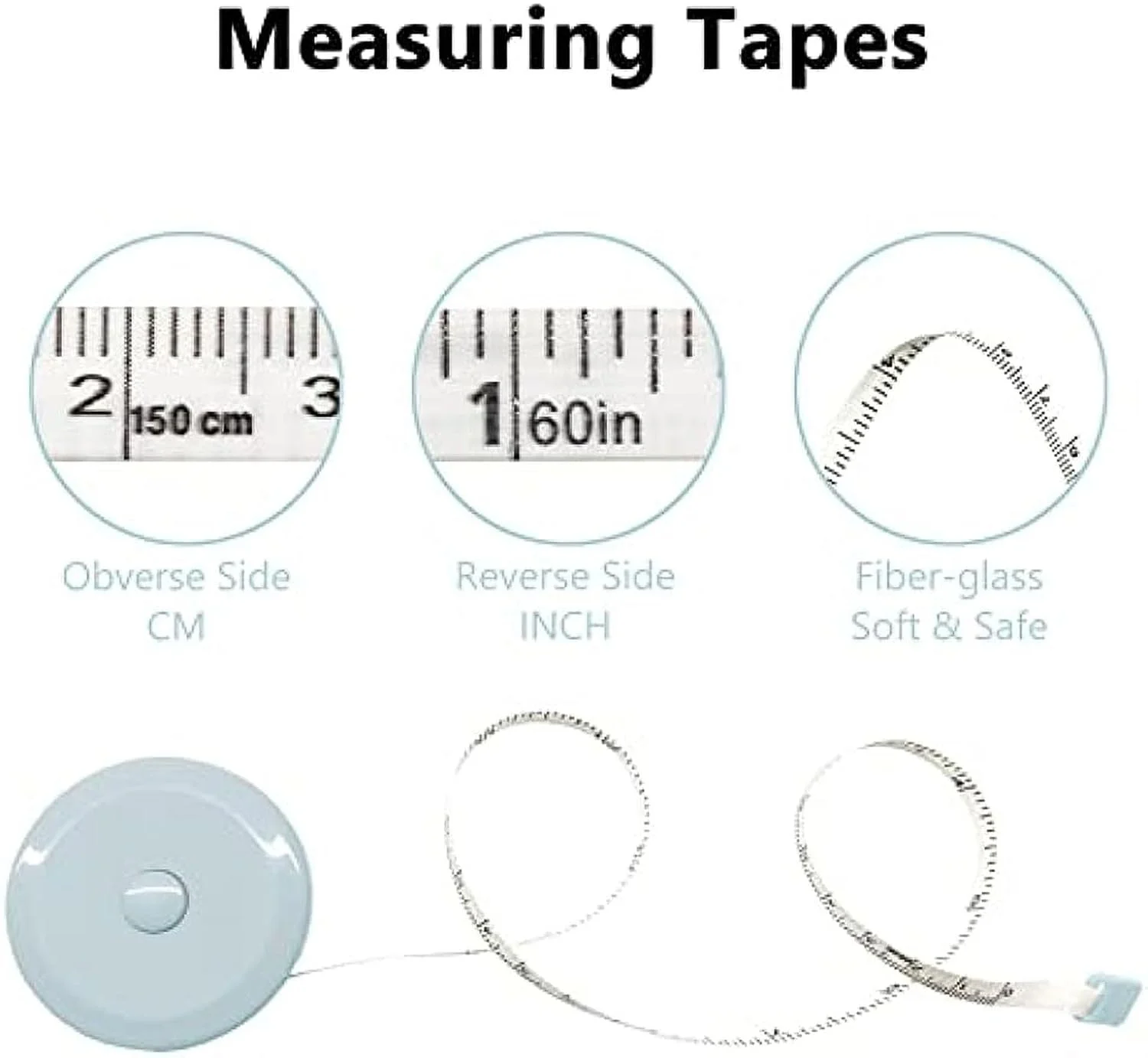 مجموعه 4 عددی متر نواری، متر خیاطی برای اندازه گیری پارچه، خیاطی، پارچه، صنایع دستی، اندازه گیری کاهش وزن، جمع شونده 1.5 متری 60 اینچی، دکمه فشاری کوچک دو طرفه، لوازم جانبی قلاب بافی، متر و خط کش