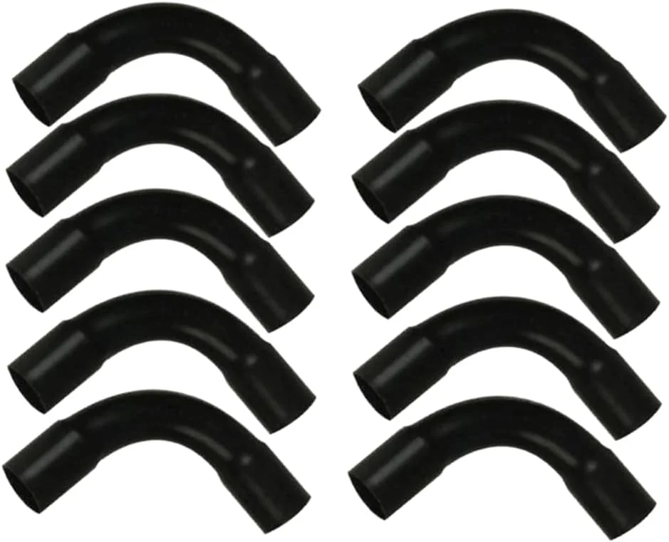 لوله و اتصالات پی وی سی برق برای سیم کشی و کابل کشی داخلی و خارجی، بسته 10 عددی 32 میلی متری، زانو