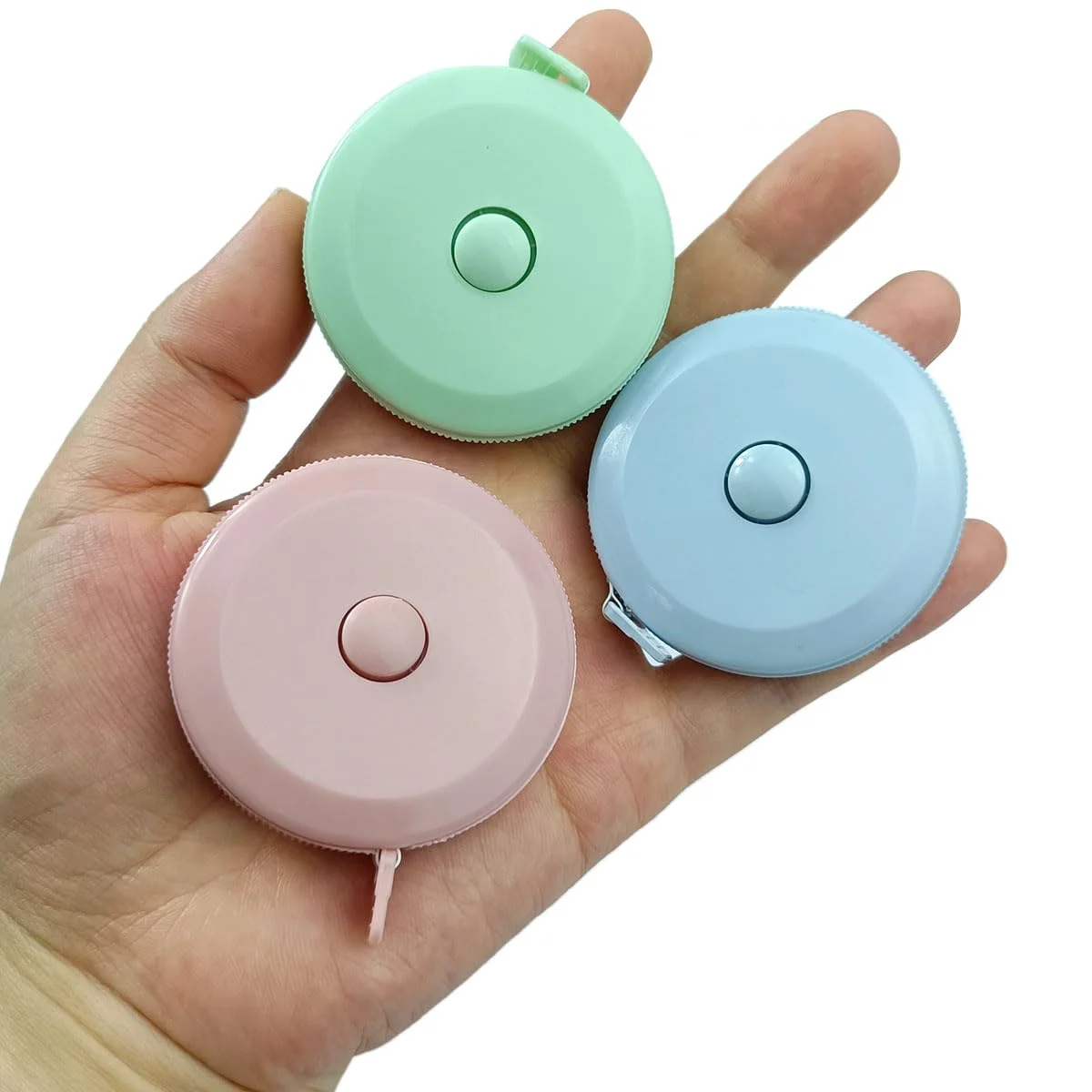 بسته 4 عددی متر خیاطی ابزار اندازه گیری برای پارچه بدن خیاطی پارچه بافندگی اندازه گیری های صنایع دستی خانگی، 60 اینچی (سبز، آبی ماکارون، صورتی) بسته 4 عددی متر خیاطی ابزار اندازه گیری برای پارچه بدن خیاطی پارچه بافندگی اندازه گیری های صنایع دستی خانگی، 60 اینچی (سبز، آبی ماکارون، صورتی)