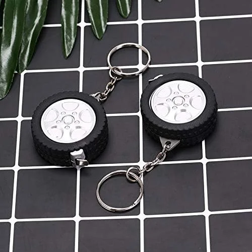 متر نواری 1 متری برای سفر، کمپینگ، جاکلیدی، خط کش، متر جمع شونده کوچک، ابزار خیاطی، طرح تایر، سانتی متر/فوت 6JC83 (رنگ: تصادفی) متر نواری 1 متری برای سفر، کمپینگ، جاکلیدی، خط کش، متر جمع شونده کوچک، ابزار خیاطی، طرح تایر، سانتی متر/فوت 6JC83 (رنگ: تصادفی)