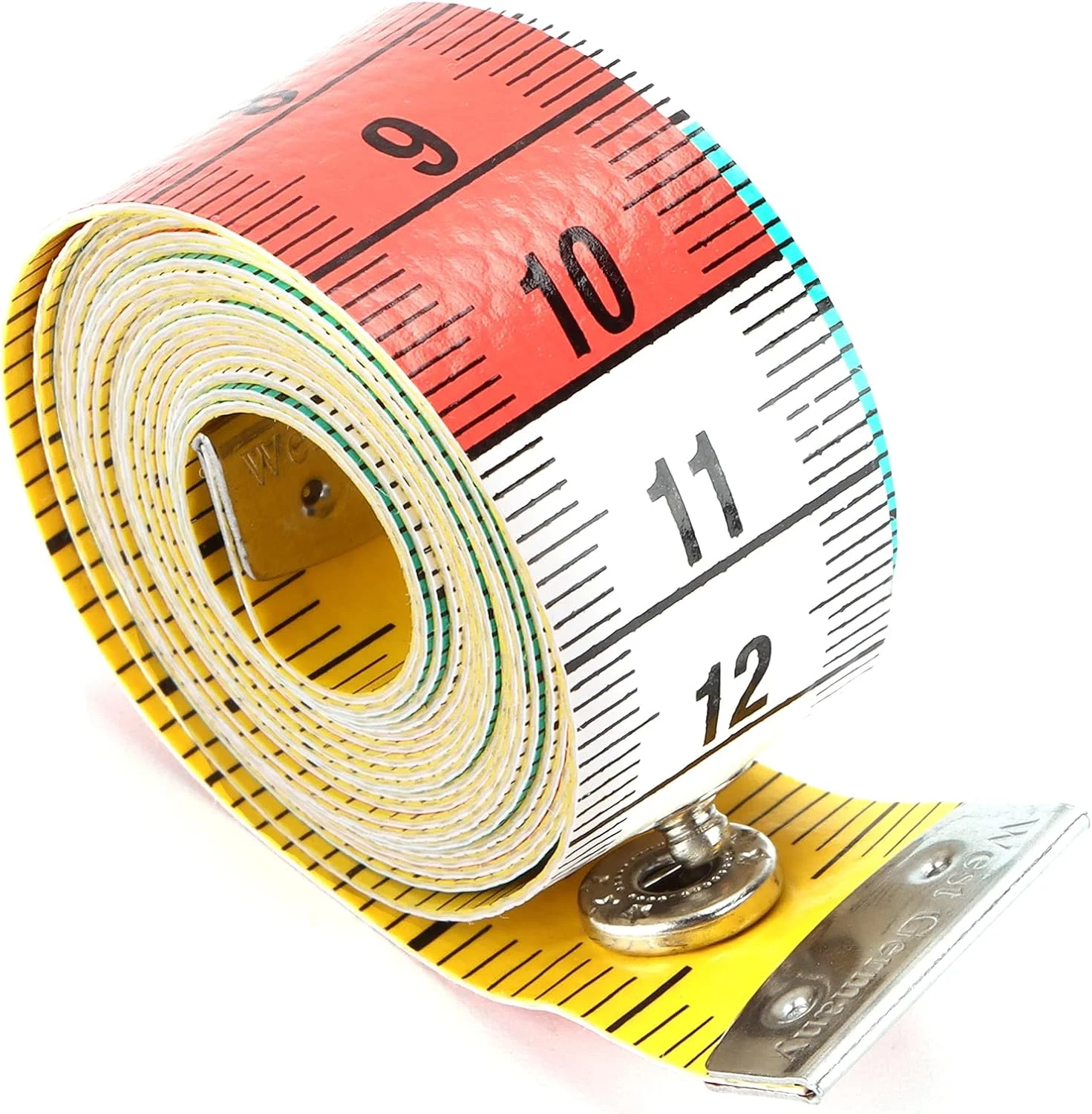 متر خیاطی نرم، خط کش خیاطی انعطاف پذیر، طول 150 سانتی متر، عرض 1.8 سانتی متر، خط کش سگک مخفی دو مقیاسی برای خیاطی پارچه، خیاط و بافندگی متر خیاطی نرم، خط کش خیاطی انعطاف پذیر، طول 150 سانتی متر، عرض 1.8 سانتی متر، خط کش سگک مخفی دو مقیاسی برای خیاطی پارچه، خیاط و بافندگی