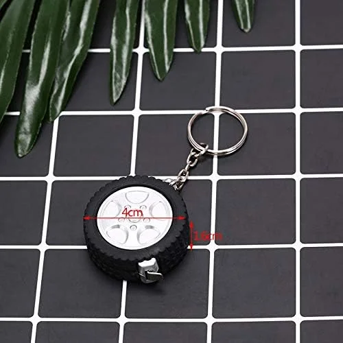 متر نواری 1 متری برای سفر، کمپینگ، جاکلیدی، خط کش، متر جمع شونده کوچک، ابزار خیاطی، طرح تایر، سانتی متر/فوت 6JC83 (رنگ: تصادفی) متر نواری 1 متری برای سفر، کمپینگ، جاکلیدی، خط کش، متر جمع شونده کوچک، ابزار خیاطی، طرح تایر، سانتی متر/فوت 6JC83 (رنگ: تصادفی)