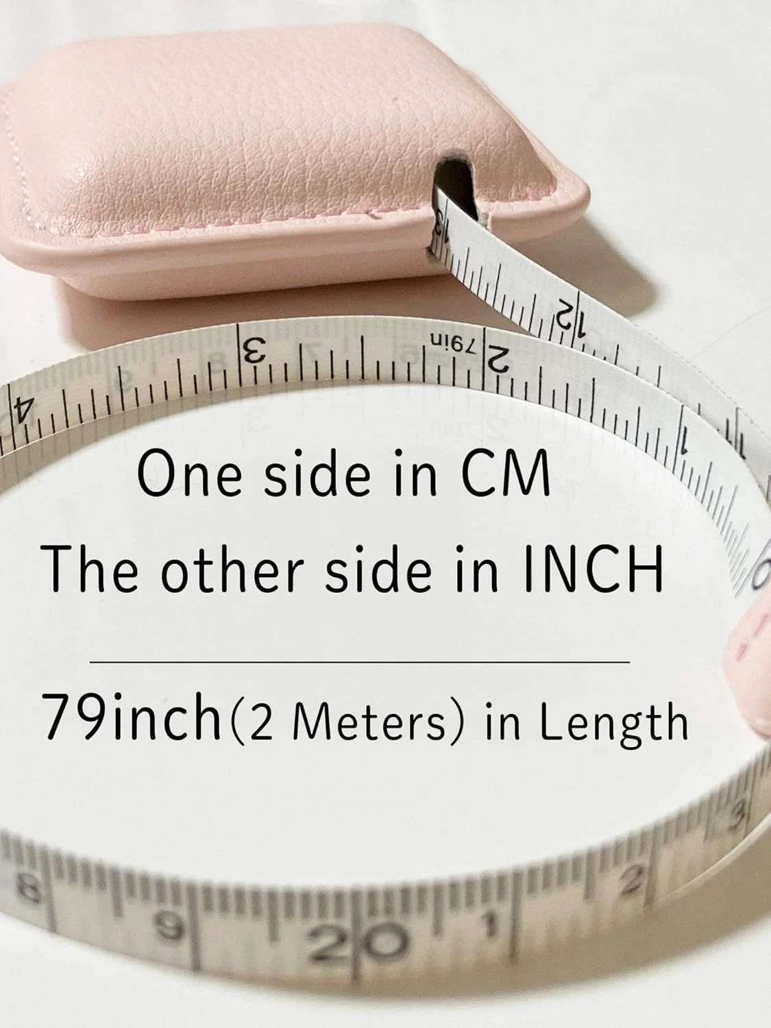 متر خیاطی هوا برای اندازه گیری بدن، 2 متری/79 اینچی جمع شونده، دو طرفه (مربعی، 1 عدد) (سفید) متر خیاطی هوا برای اندازه گیری بدن، 2 متری/79 اینچی جمع شونده، دو طرفه (مربعی، 1 عدد) (سفید)