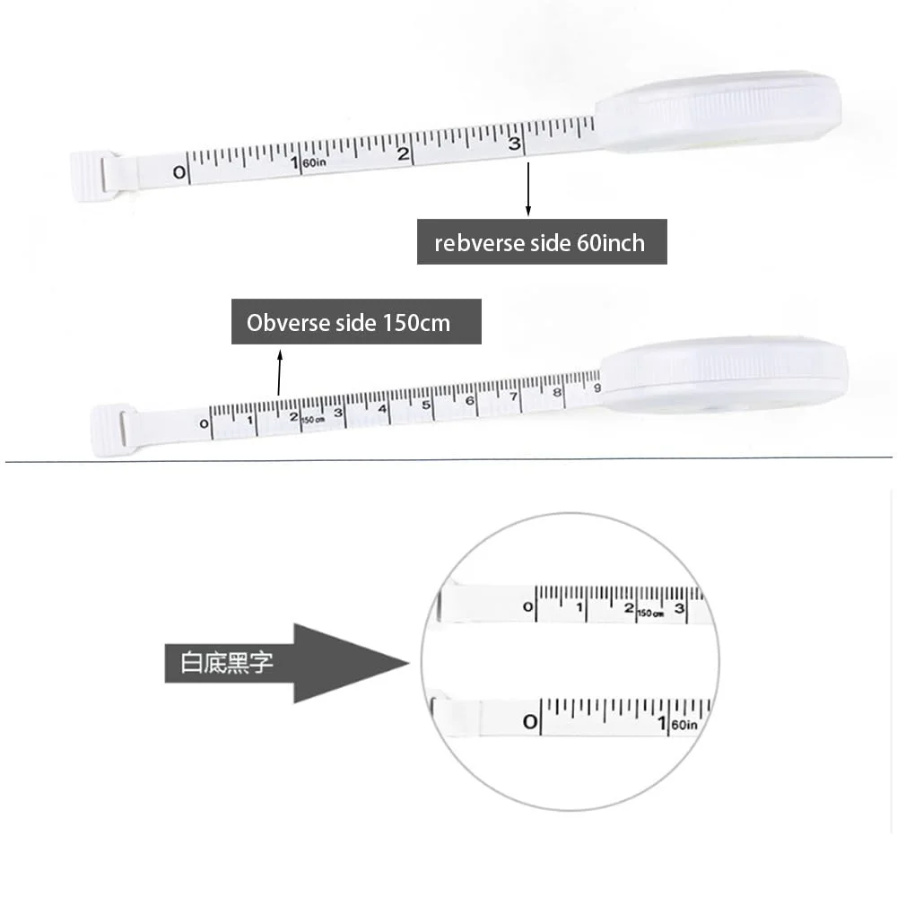 2 عدد متر نواری، متر اندازه گیری برای پارچه بدن، خیاطی، پارچه، بافندگی، وینیل، اندازه گیری صنایع دستی خانگی، 60 اینچی، نرم، جمع شونده، مشکی، خط کش های دو مقیاسی برای کاهش وزن بدن (2) 2 عدد متر نواری، متر اندازه گیری برای پارچه بدن، خیاطی، پارچه، بافندگی، وینیل، اندازه گیری صنایع دستی خانگی، 60 اینچی، نرم، جمع شونده، مشکی، خط کش های دو مقیاسی برای کاهش وزن بدن (2)