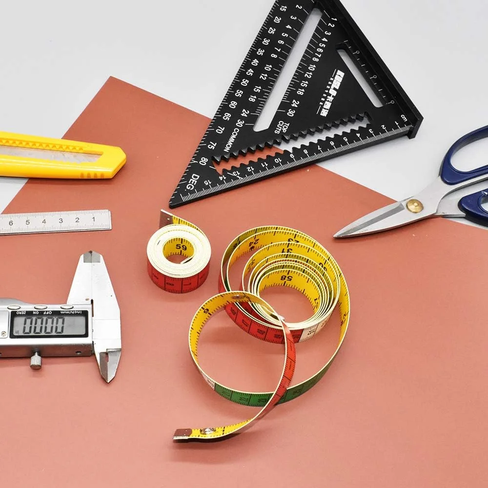 بسته 2 عددی متر خیاطی نرم دو طرفه 150 سانتی متری برای خیاطی، اندازه گیری بدن، متر خیاطی دو طرفه رنگارنگ با دکمه فشاری بسته 2 عددی متر خیاطی نرم دو طرفه 150 سانتی متری برای خیاطی، اندازه گیری بدن، متر خیاطی دو طرفه رنگارنگ با دکمه فشاری