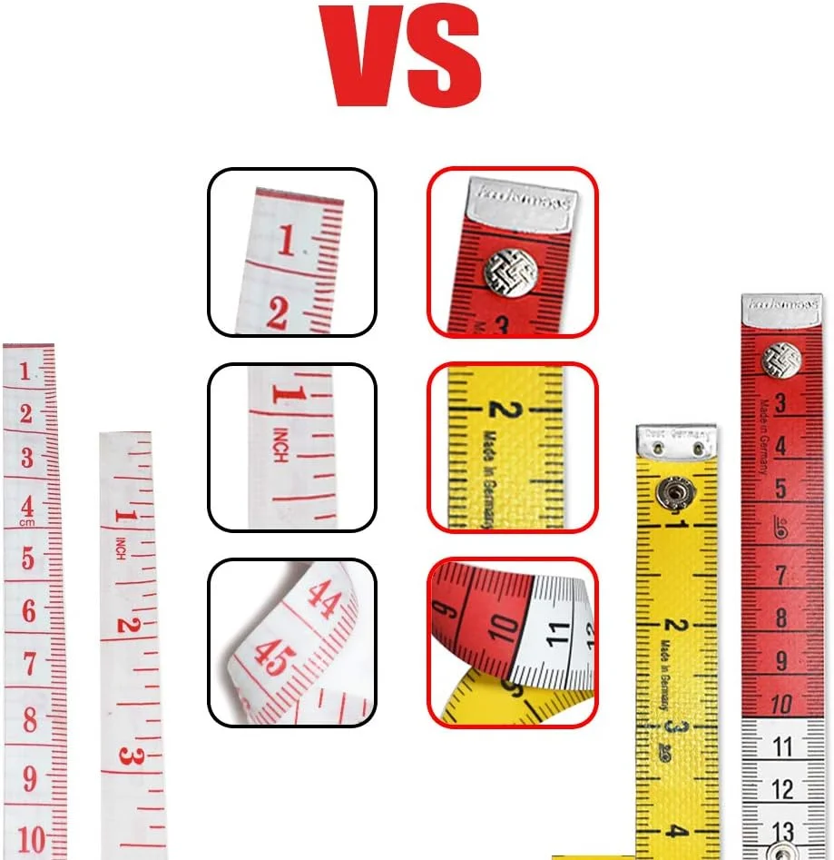 بسته 2 عددی متر خیاطی نرم دو طرفه 150 سانتی متری برای خیاطی، اندازه گیری بدن، متر خیاطی دو طرفه رنگارنگ با دکمه فشاری بسته 2 عددی متر خیاطی نرم دو طرفه 150 سانتی متری برای خیاطی، اندازه گیری بدن، متر خیاطی دو طرفه رنگارنگ با دکمه فشاری