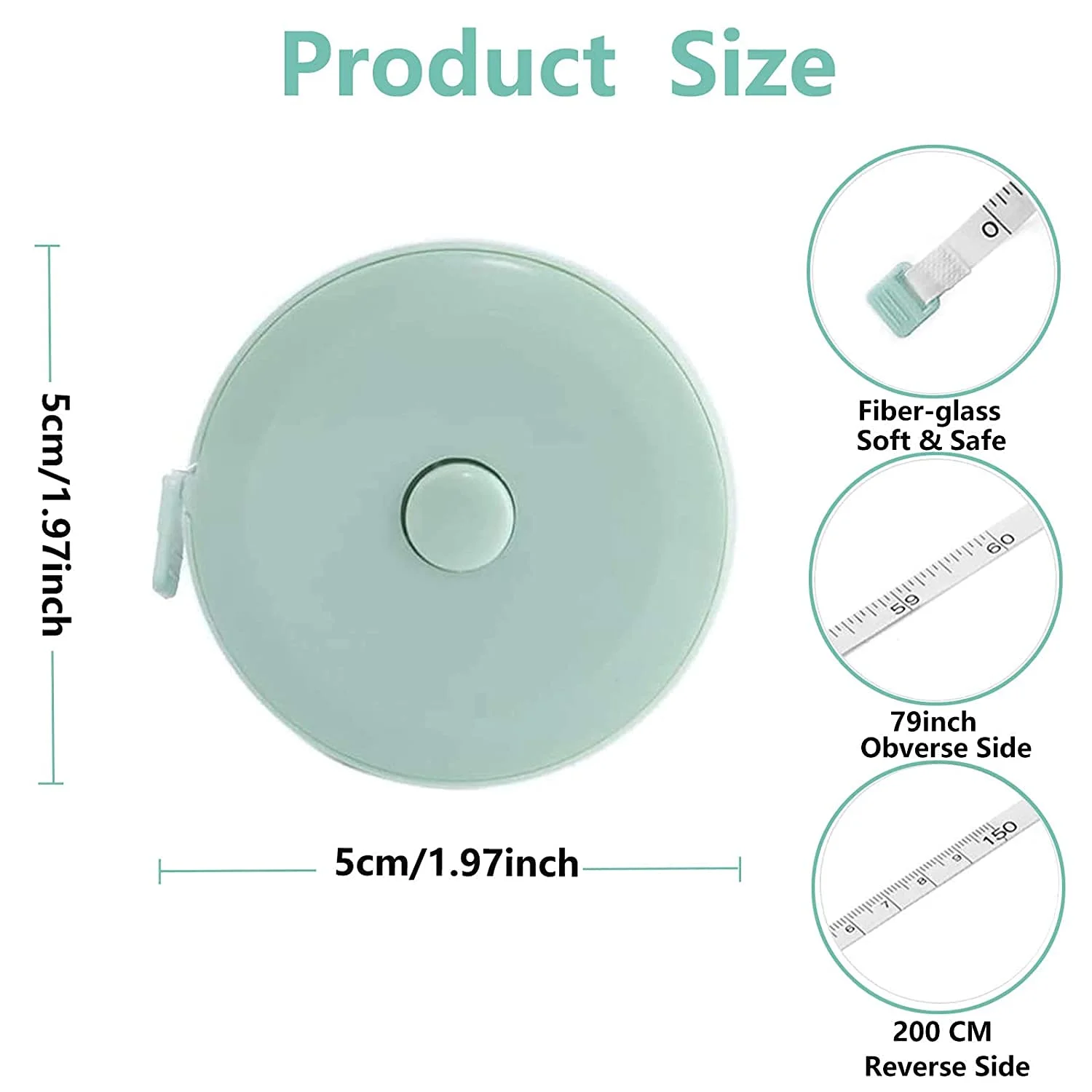 متر خیاطی نرم 150 سانتی متری Maxi بسته 3 عددی، خط کش پارچه ای دو طرفه خیاطی، متر دکمه فشاری، متر نرم جمع شونده برای اندازه گیری بدن، خط کش پارچه ای دو طرفه خیاطی 60 اینچی (چند رنگ) متر خیاطی نرم 150 سانتی متری Maxi بسته 3 عددی، خط کش پارچه ای دو طرفه خیاطی، متر دکمه فشاری، متر نرم جمع شونده برای اندازه گیری بدن، خط کش پارچه ای دو طرفه خیاطی 60 اینچی (چند رنگ)