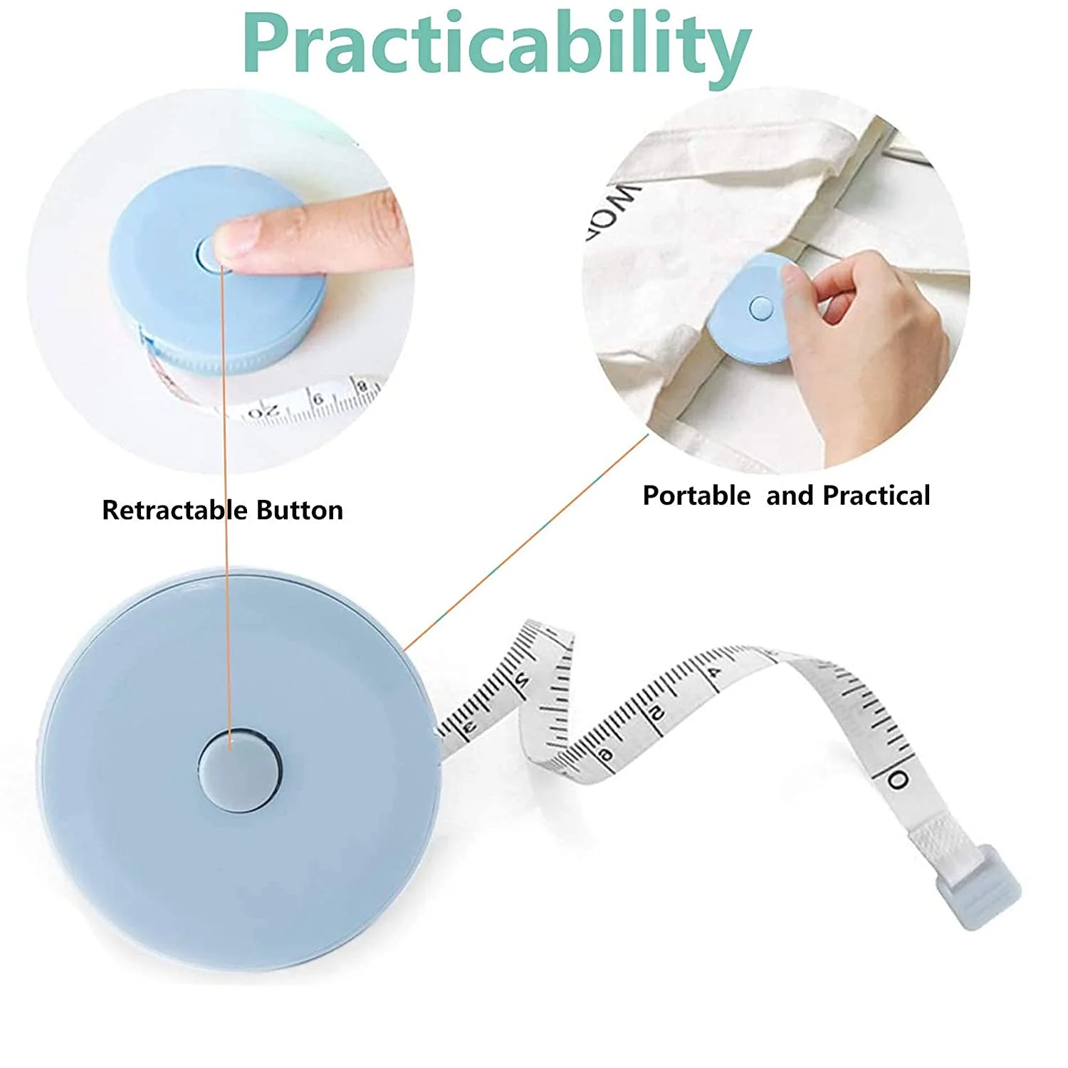 متر خیاطی نرم 150 سانتی متری Maxi بسته 3 عددی، خط کش پارچه ای دو طرفه خیاطی، متر دکمه فشاری، متر نرم جمع شونده برای اندازه گیری بدن، خط کش پارچه ای دو طرفه خیاطی 60 اینچی (چند رنگ) متر خیاطی نرم 150 سانتی متری Maxi بسته 3 عددی، خط کش پارچه ای دو طرفه خیاطی، متر دکمه فشاری، متر نرم جمع شونده برای اندازه گیری بدن، خط کش پارچه ای دو طرفه خیاطی 60 اینچی (چند رنگ)