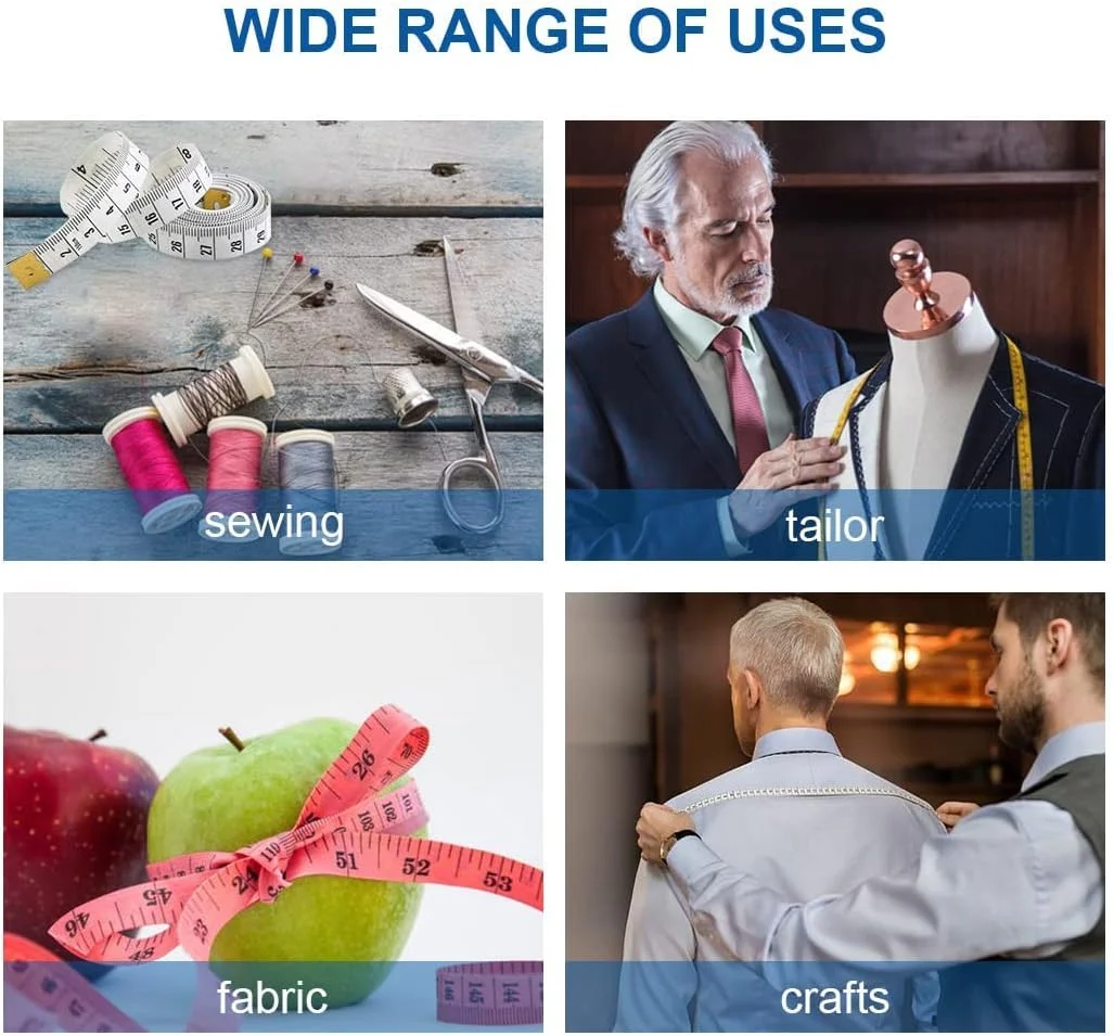 متر خیاطی نرم و نگین دار MAKINGTEC، متر نواری اینچی، دکمه فشاری برای جمع شدن، مناسب خیاطی، اندازه گیری دور کمر، مینی دو طرفه 60 اینچ / 150 سانتی متر (سفید/صورتی) متر خیاطی نرم و نگین دار MAKINGTEC، متر نواری اینچی، دکمه فشاری برای جمع شدن، مناسب خیاطی، اندازه گیری دور کمر، مینی دو طرفه 60 اینچ / 150 سانتی متر (سفید/صورتی)