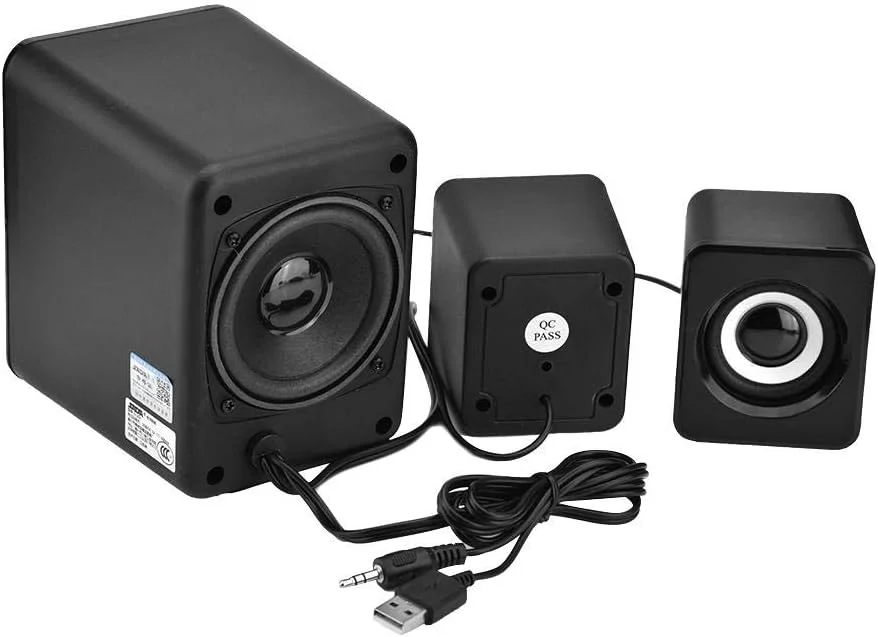 اسپیکر سیمی USB کامپیوتر، اسپیکرهای ساندبار گیمینگ استریو USB با دکمه کنترل صدا برای تبلت های بازی رایانه شخصی (مشکی) اسپیکر سیمی USB کامپیوتر، اسپیکرهای ساندبار گیمینگ استریو USB با دکمه کنترل صدا برای تبلت های بازی رایانه شخصی (مشکی)