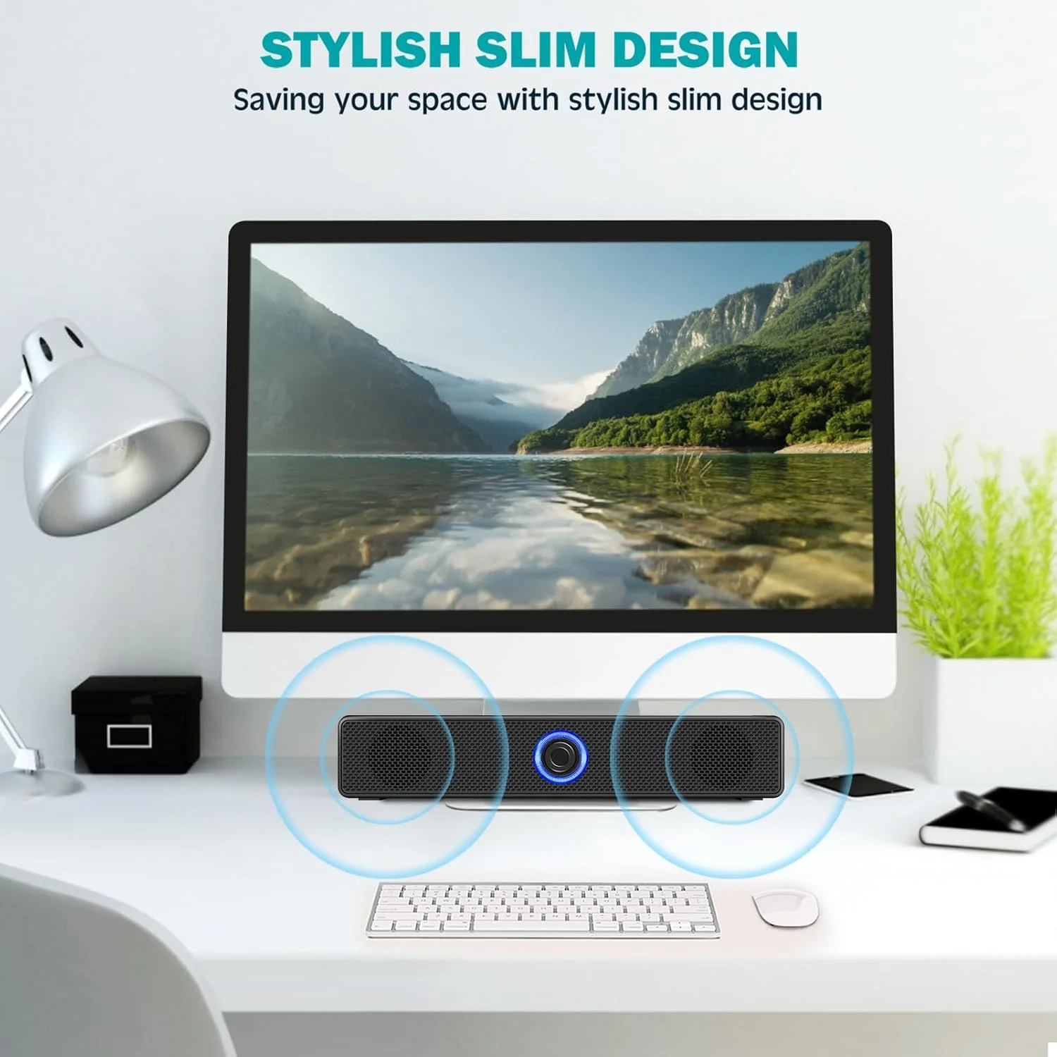اسپیکرهای کامپیوتر، اسپیکرهای استریو سیم دار USB برای کامپیوتر، دسکتاپ، لپ تاپ، PC، پد، تلفن همراه [نسخه 2025]