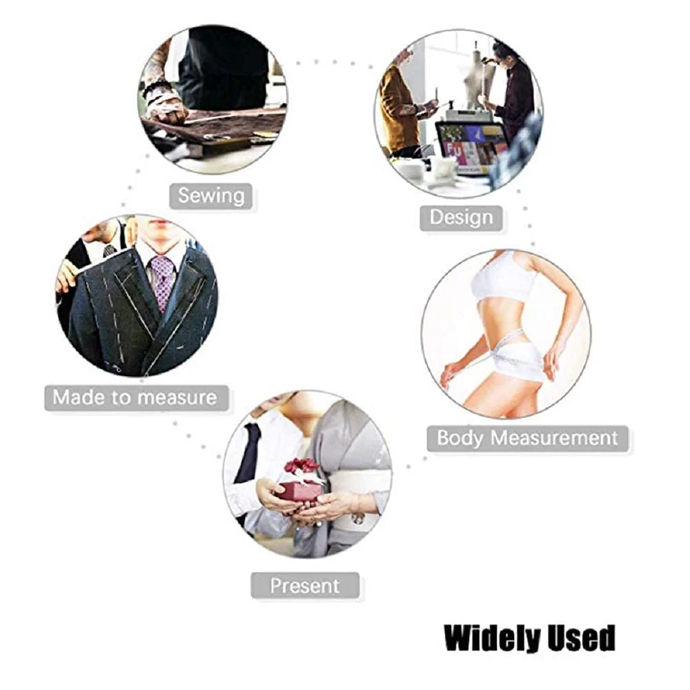 متر خیاطی مشکی LNYMZD، متر نرم برای اندازه گیری بدن، خیاطی پارچه، بافندگی، صنایع دستی، اندازه گیری کاهش وزن، متر نواری دو طرفه جمع شونده و ابزار خیاطی متر خیاطی مشکی LNYMZD، متر نرم برای اندازه گیری بدن، خیاطی پارچه، بافندگی، صنایع دستی، اندازه گیری کاهش وزن، متر نواری دو طرفه جمع شونده و ابزار خیاطی