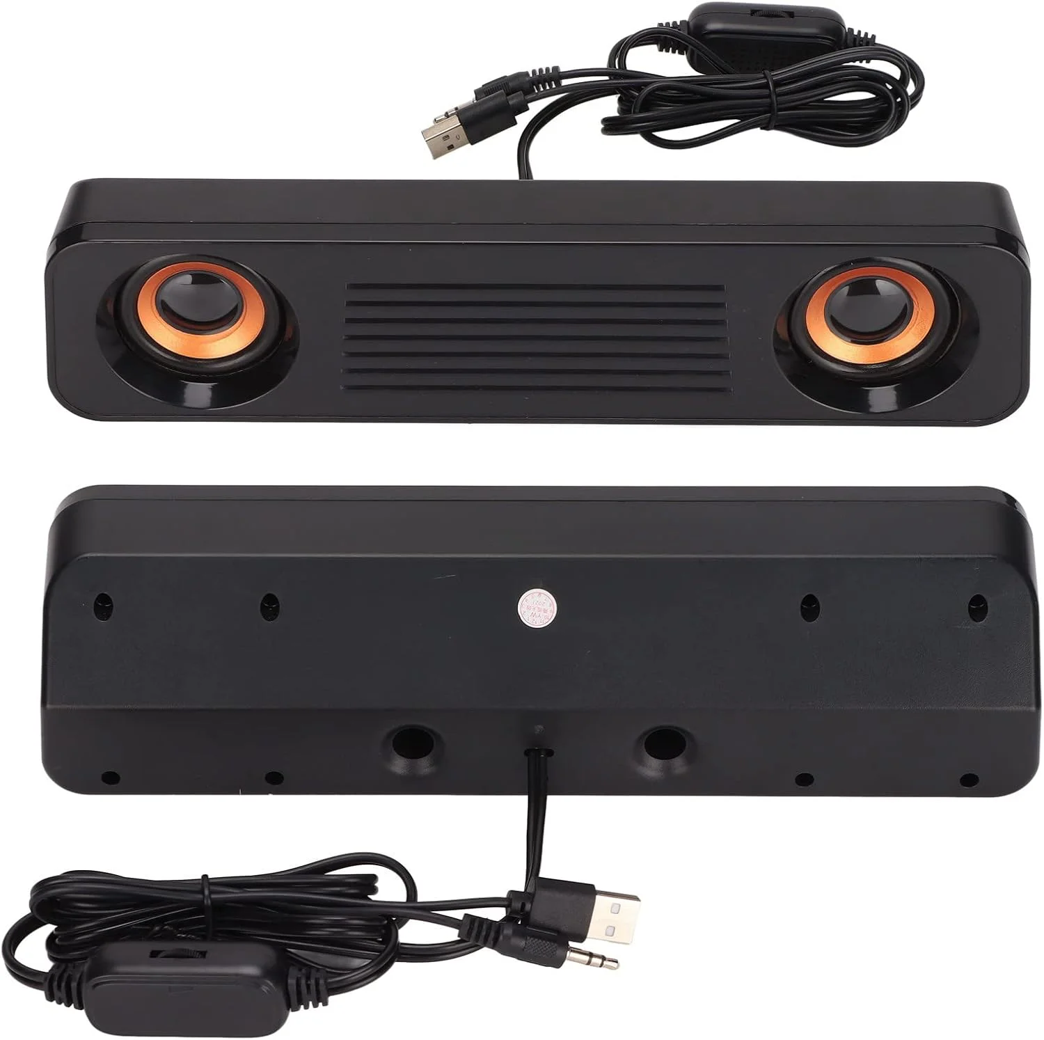 اسپیکر کامپیوتر، ساب ووفر استریو HiFi قابل حمل، اسپیکر رومیزی سیمی 3.5 میلی متری، اسپیکر مینی ساندبار USB برای تبلت های PC، لپ تاپ و تلویزیون اسپیکر کامپیوتر، ساب ووفر استریو HiFi قابل حمل، اسپیکر رومیزی سیمی 3.5 میلی متری، اسپیکر مینی ساندبار USB برای تبلت های PC، لپ تاپ و تلویزیون