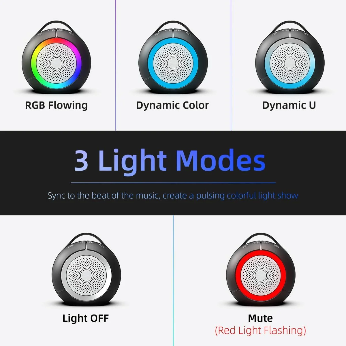 اسپیکر کامپیوتر USB برای کامپیوتر رومیزی | اسپیکرهای قابل حمل Plug-N-Play لپ تاپ با نور RGB پویا، صدای فوق العاده شفاف، صدای بلند، باس عمیق، کنترل لمسی، سازگار با ویندوز، macOS، ChromeOS