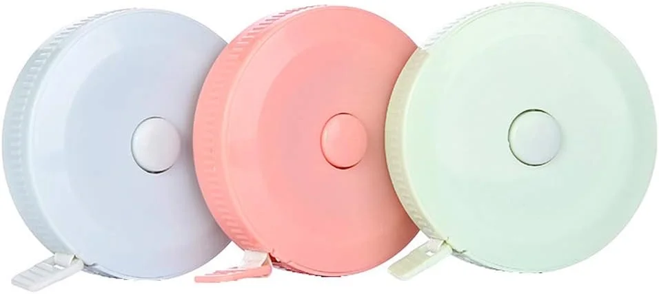 lasenersm 3 عدد متر خیاطی جمع شونده دو طرفه برای اندازه گیری بدن، پارچه، خیاطی، بافندگی، کارهای دستی خانگی، اندازه گیری اینچ تا 60 و متریک تا 1.5 متر (صورتی، آبی، سبز) lasenersm 3 عدد متر خیاطی جمع شونده دو طرفه برای اندازه گیری بدن، پارچه، خیاطی، بافندگی، کارهای دستی خانگی، اندازه گیری اینچ تا 60 و متریک تا 1.5 متر (صورتی، آبی، سبز)