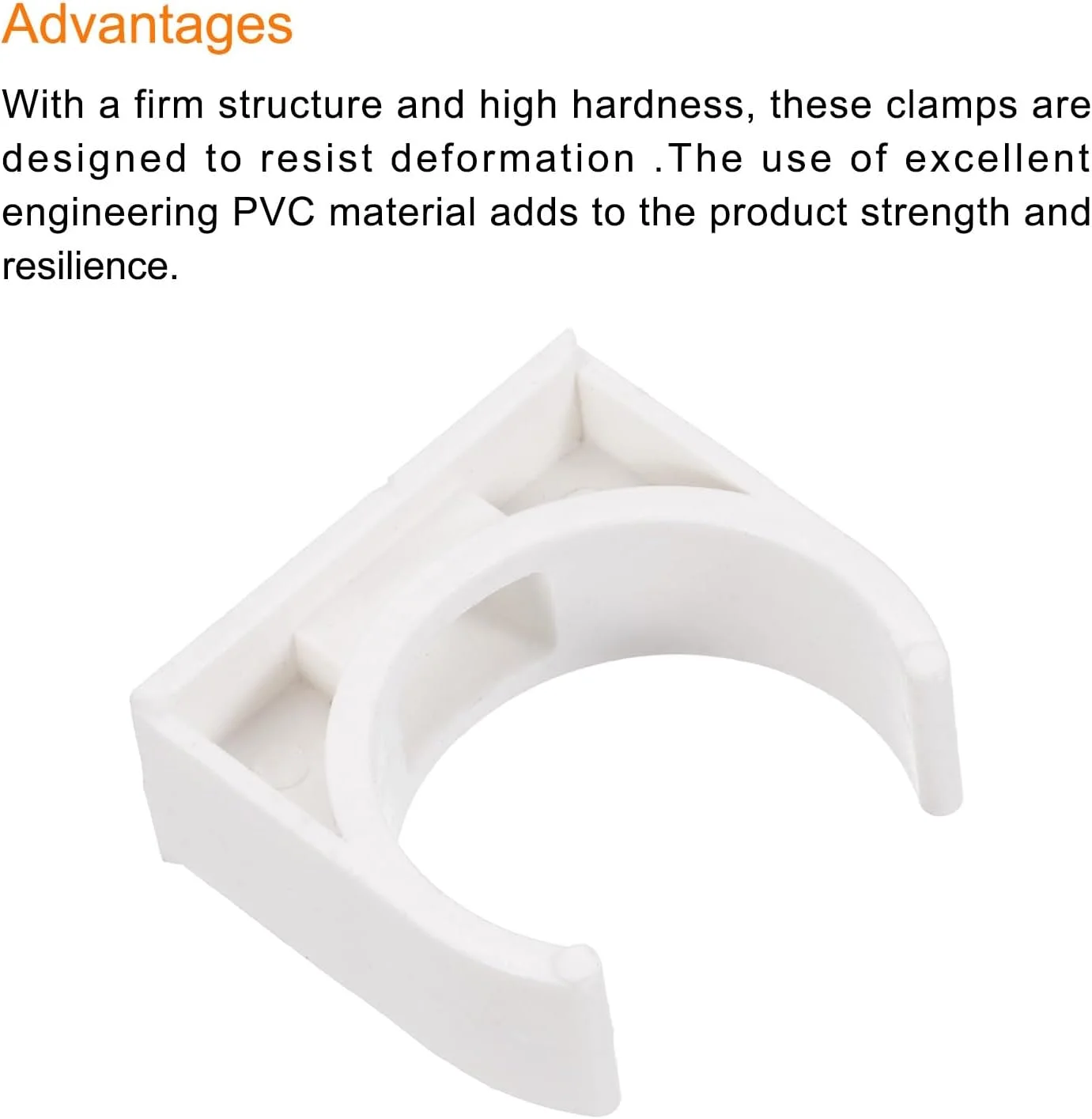 گیره بست لوله پی وی سی نوع U سورسینگ مپ، 50 عدد، اتصالات گیره ای، قطر داخلی 25 میلی متر، سفید، اتصال سریع برای شلنگ، لوله برق، لوازم منزل گیره بست لوله پی وی سی نوع U سورسینگ مپ، 50 عدد، اتصالات گیره ای، قطر داخلی 25 میلی متر، سفید، اتصال سریع برای شلنگ، لوله برق، لوازم منزل