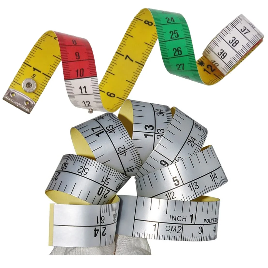 متر نواری دو مقیاسی Leadigol - 1.5 متری/60 اینچی، متر نواری نرم 152 سانتی متری، متر کارگاهی با پشت چسب دار، مقیاس های دوگانه دقیق استاندارد و متریک متر نواری دو مقیاسی Leadigol - 1.5 متری/60 اینچی، متر نواری نرم 152 سانتی متری، متر کارگاهی با پشت چسب دار، مقیاس های دوگانه دقیق استاندارد و متریک