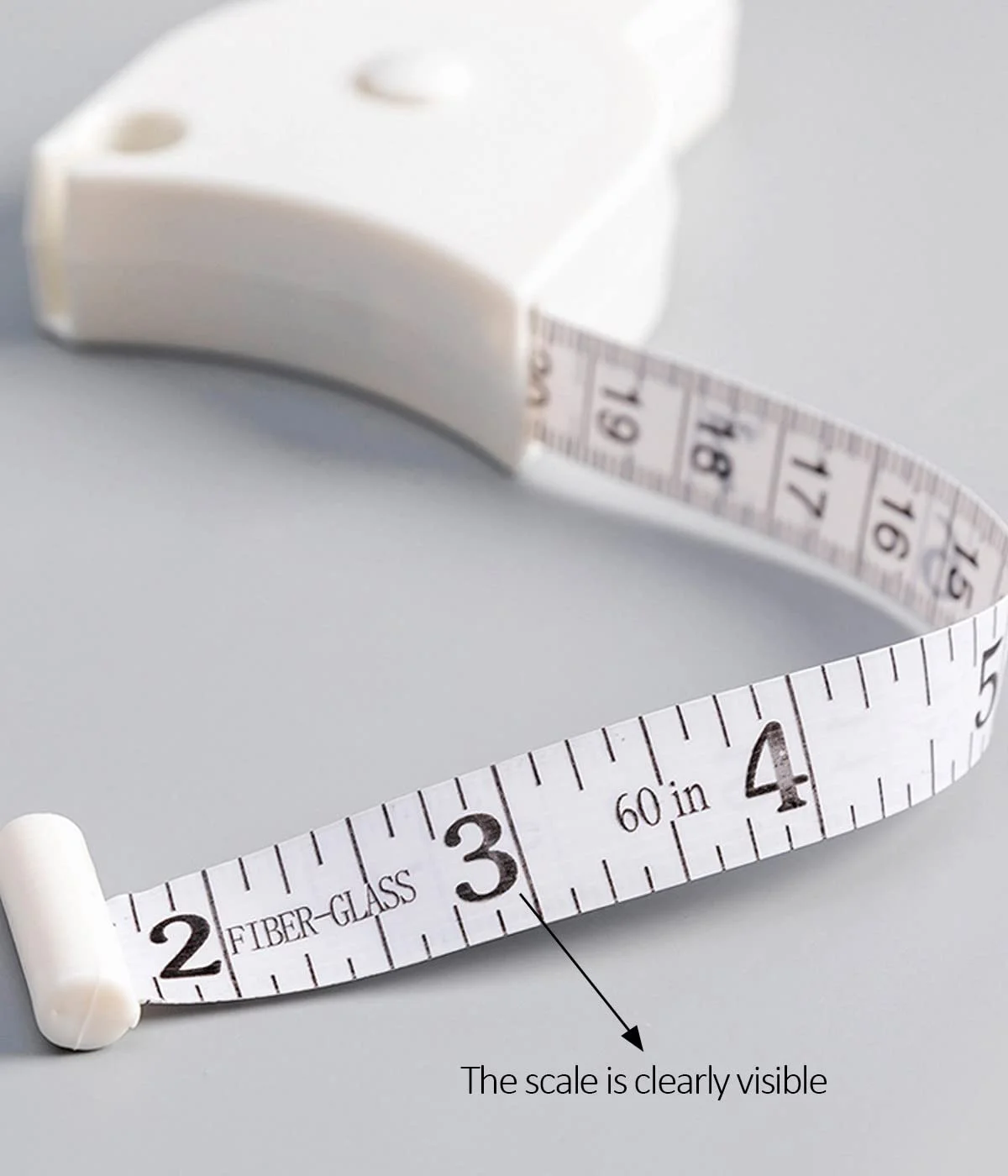 متر خیاطی اتوماتیک تلسکوپی LICHUANUK، 150 سانتی متری، متر نواری نرم، مقیاس دو طرفه (سفید) متر خیاطی اتوماتیک تلسکوپی LICHUANUK، 150 سانتی متری، متر نواری نرم، مقیاس دو طرفه (سفید)