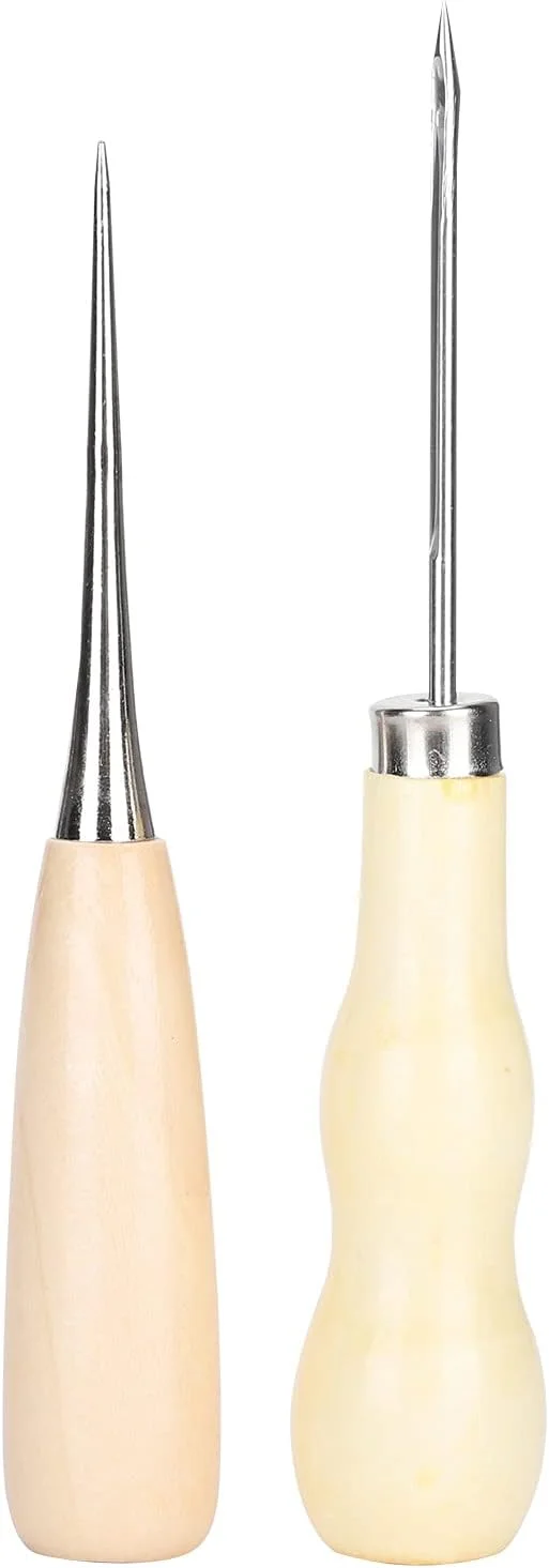 ست 37 عددی تعمیر چرم با درفش خیاطی/نخ موم زده چرم/سوزن خیاطی/متر نواری/جعبه نگهداری، کیت ابزار چرم دوزی برای مبتدیان و حرفه ای ها ست 37 عددی تعمیر چرم با درفش خیاطی/نخ موم زده چرم/سوزن خیاطی/متر نواری/جعبه نگهداری، کیت ابزار چرم دوزی برای مبتدیان و حرفه ای ها