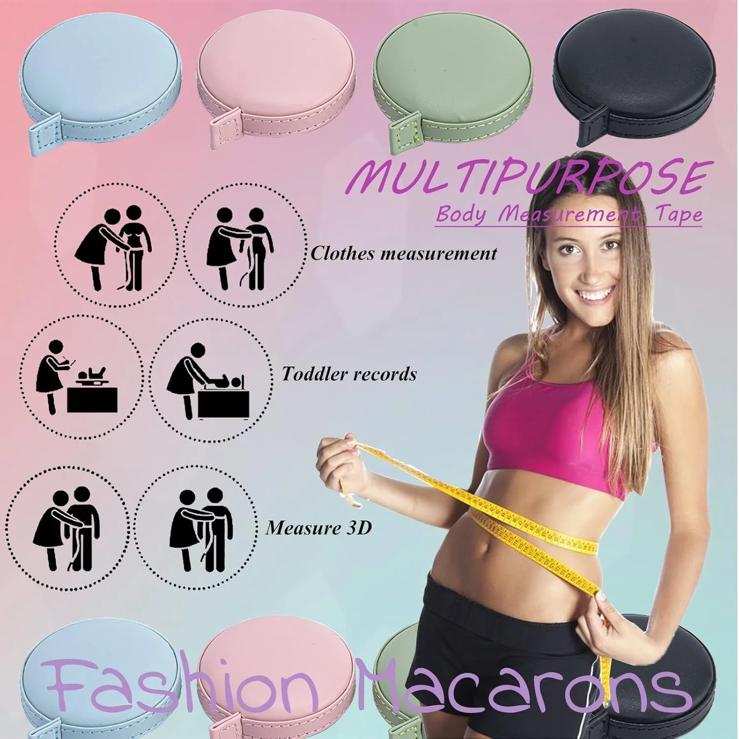 متر خیاطی ال ال لیانگ لی، بسته 4 عددی، متر نرم برای اندازه گیری بدن، کمر، خیاطی، صنایع دستی، پارچه، متر دیجیتال ممتاز جیبی، ابزار اندازه گیری دو طرفه، متر اندازه گیری بدن متر خیاطی ال ال لیانگ لی، بسته 4 عددی، متر نرم برای اندازه گیری بدن، کمر، خیاطی، صنایع دستی، پارچه، متر دیجیتال ممتاز جیبی، ابزار اندازه گیری دو طرفه، متر اندازه گیری بدن