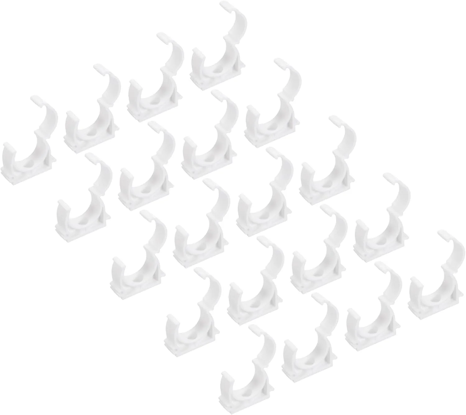 sourcing map 40 عدد بست لوله PPR نوع U، گیره های اتصالات، کانکتورهای داخلی 32 میلی متری سفید، اتصال سریع برای شلنگ، لوله برق، لوازم منزل، تفنگ میخکوب، سوراخکاری sourcing map 40 عدد بست لوله PPR نوع U، گیره های اتصالات، کانکتورهای داخلی 32 میلی متری سفید، اتصال سریع برای شلنگ، لوله برق، لوازم منزل، تفنگ میخکوب، سوراخکاری